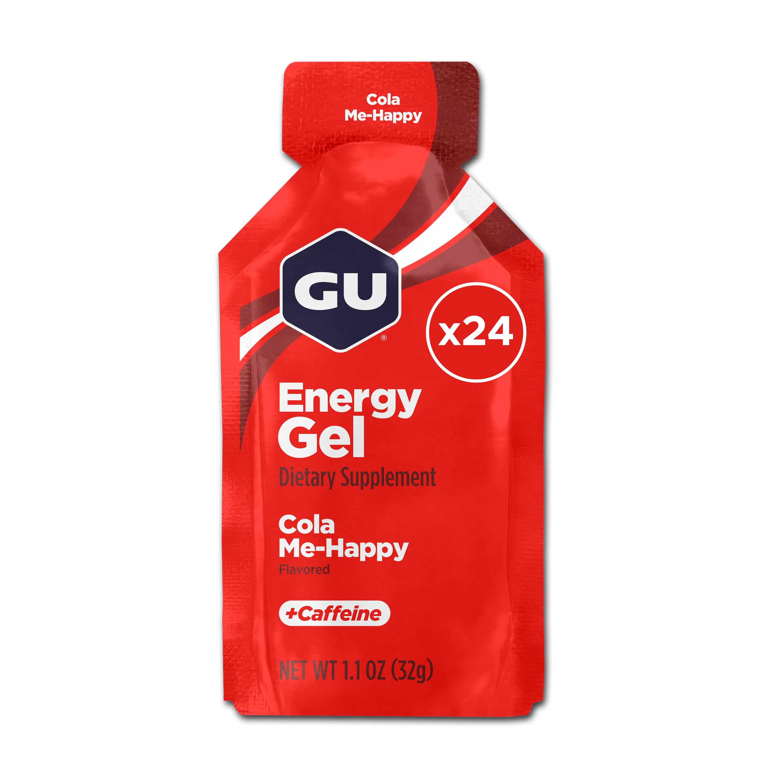 GU Energy Original Sports Nutrition Energy Gel, 24-Count, Cola Me-Happy