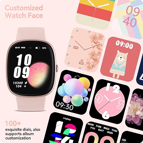 Miniatura 5 de Monitor de actividad física, reloj de fitness de 1.69 pulgadas con monitor de sueño de frecuencia cardíaca de oxígeno en sangre, contador de pasos