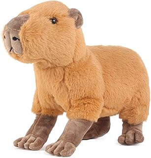 Capybara Plush, Capybara Stuffed Animal Toy, 13 Inch Simulation Cute Brown Capybara Rodent Plush Pillow Toy, Unique Plush Gifts for Kids