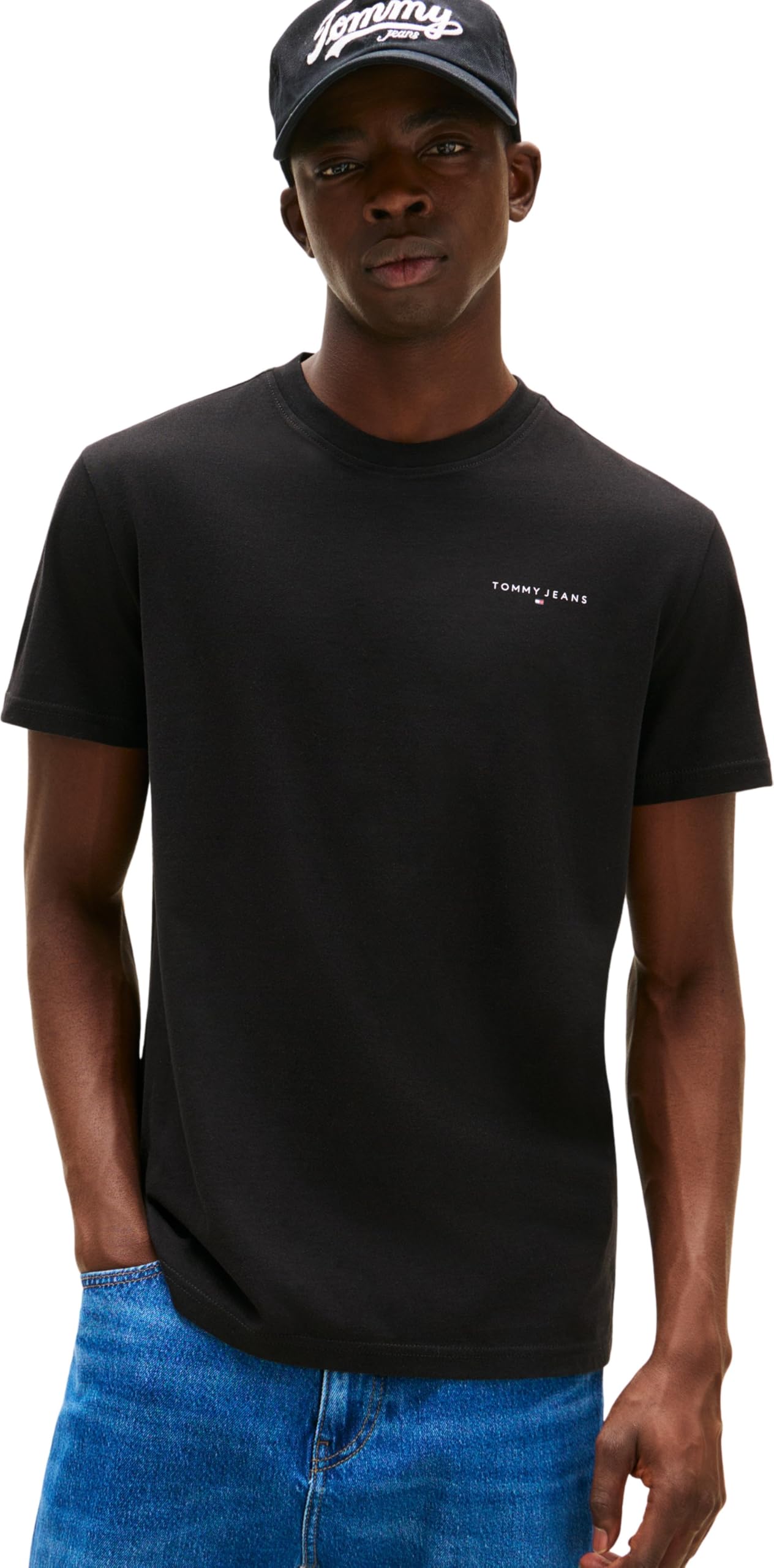 Tommy Hilfiger Men's Black Cotton T-Shirt