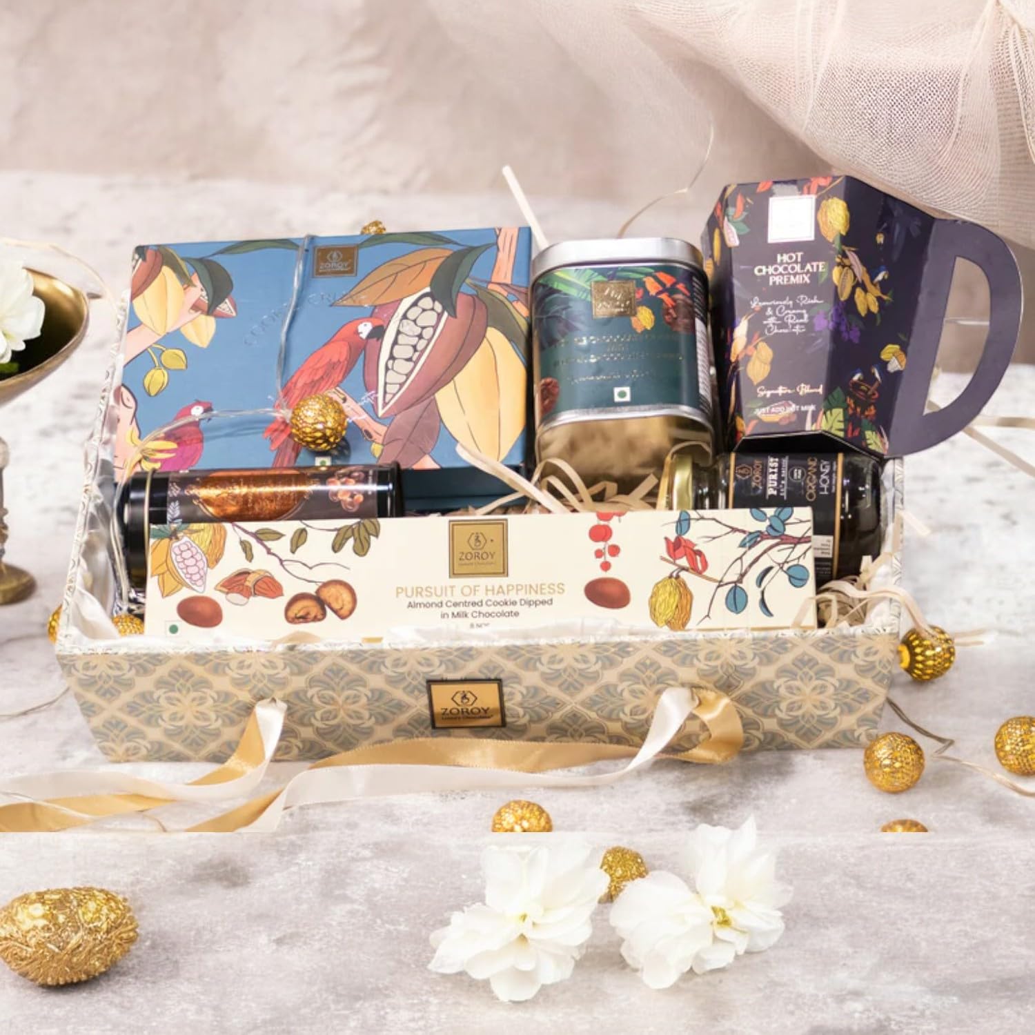 ZOROY Luxury Chocolate Moroccan Gift Combo Hamper | A Resuable Box