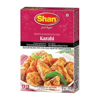 Shan - Karahi Seasoning Mix 50g - Spice Packets for Karahi Masala