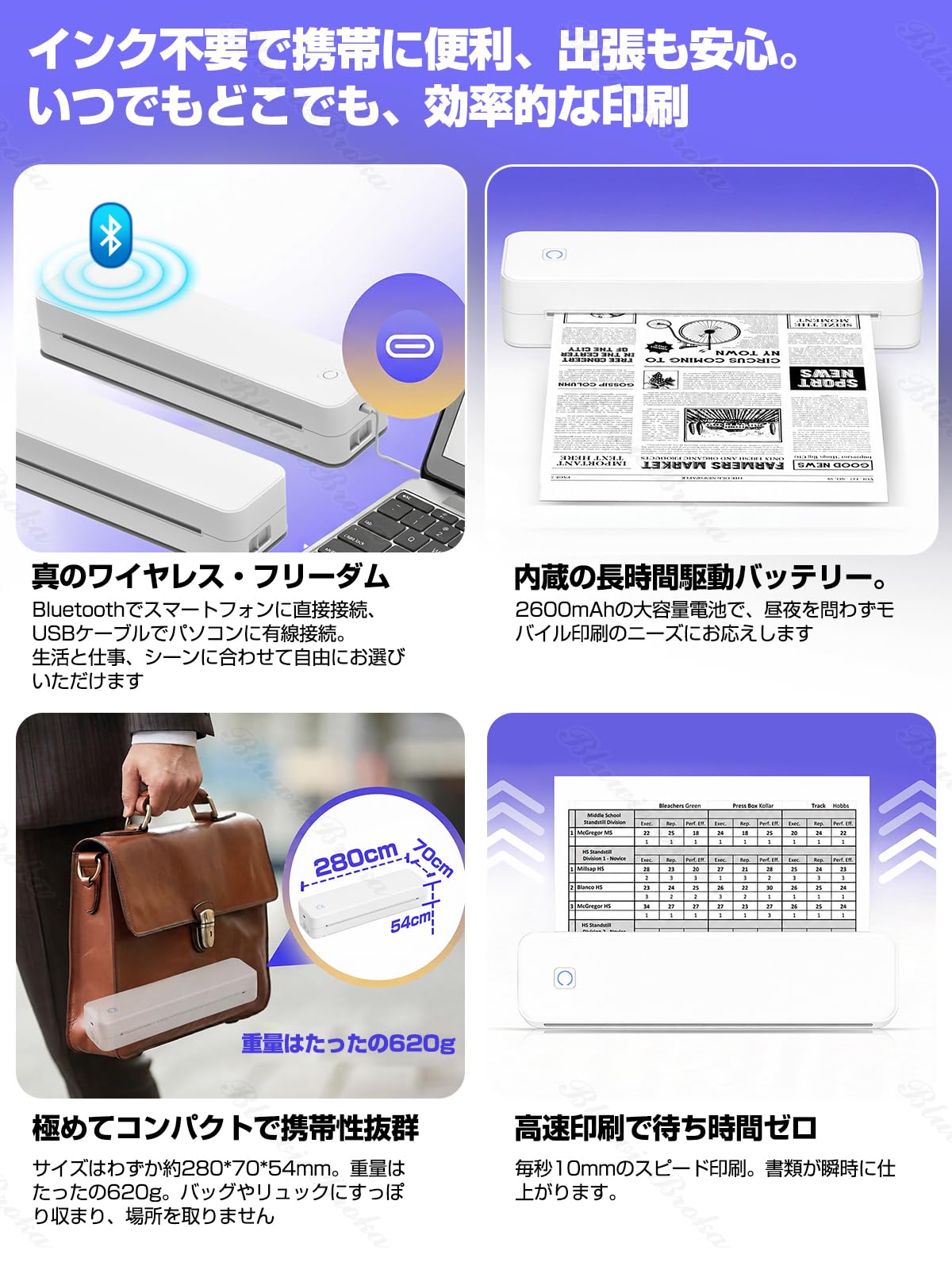 Amazon.co.jp: 【2026年新型】サーマルプリンター A4 タトゥー