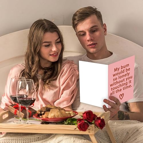 Miniatura 4 de YiKaLus Tarjeta grosera para el día de San Valentín para marido y esposa, aniversario humorístico, regalo de cumpleaños para él y ella, regalos