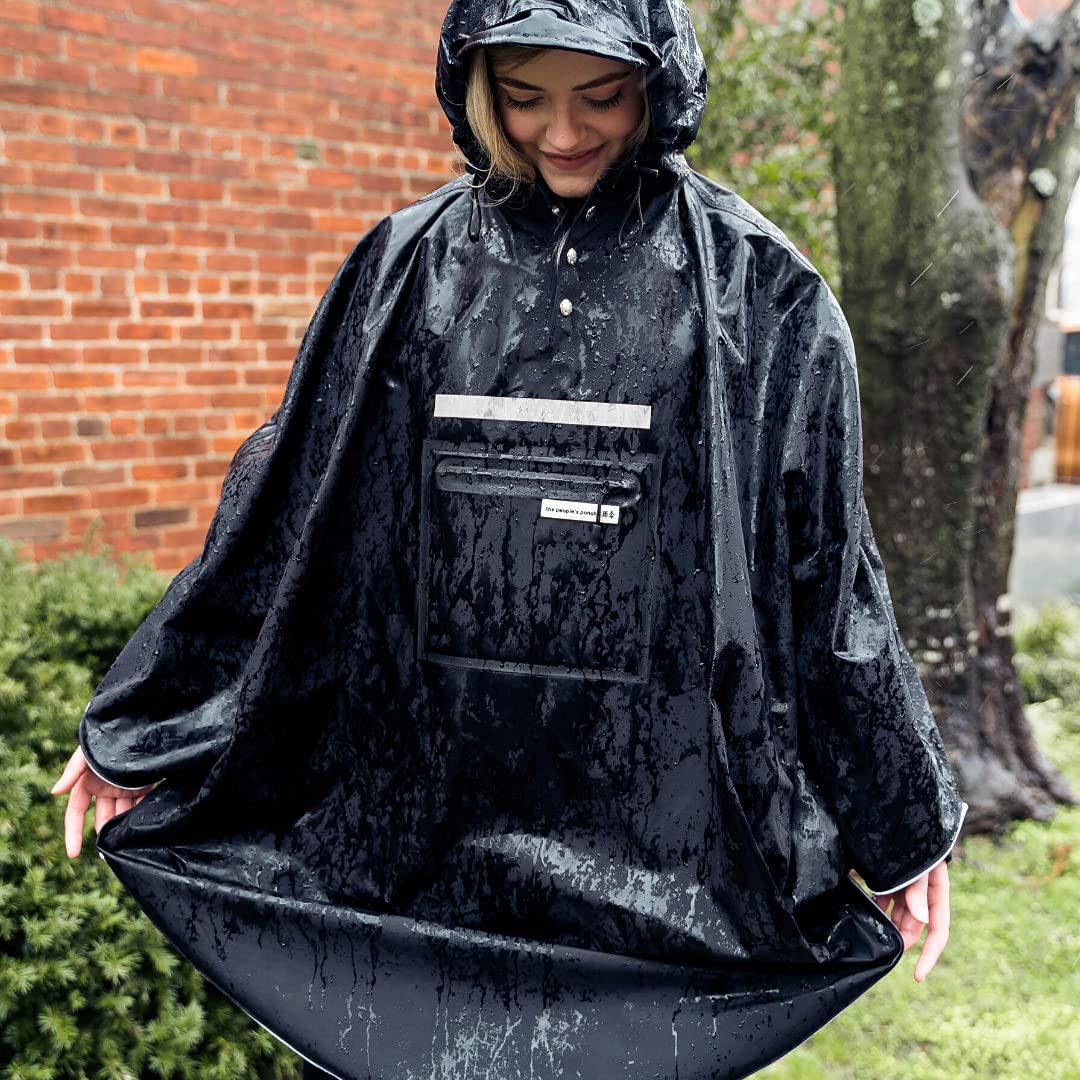 The people's poncho Unisex Gr. One size, schwarz