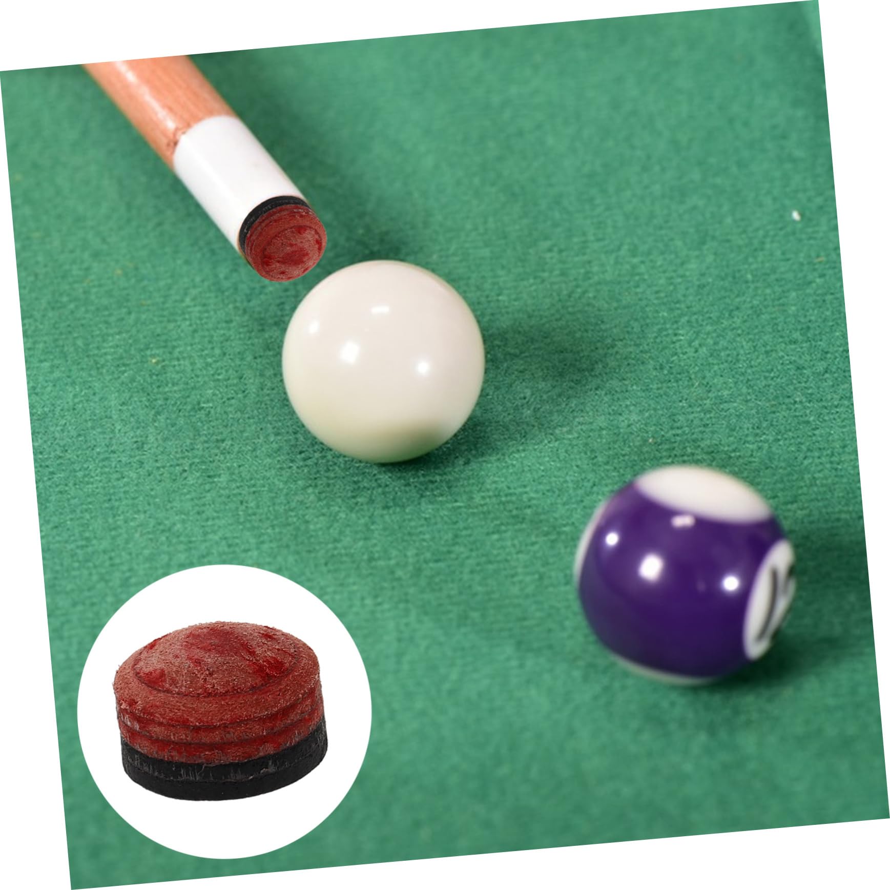 Garneck Cue Tip Shaper Screw on Pool Cue Tips for Pool Sticks Replacement (11/12/13.8mm)