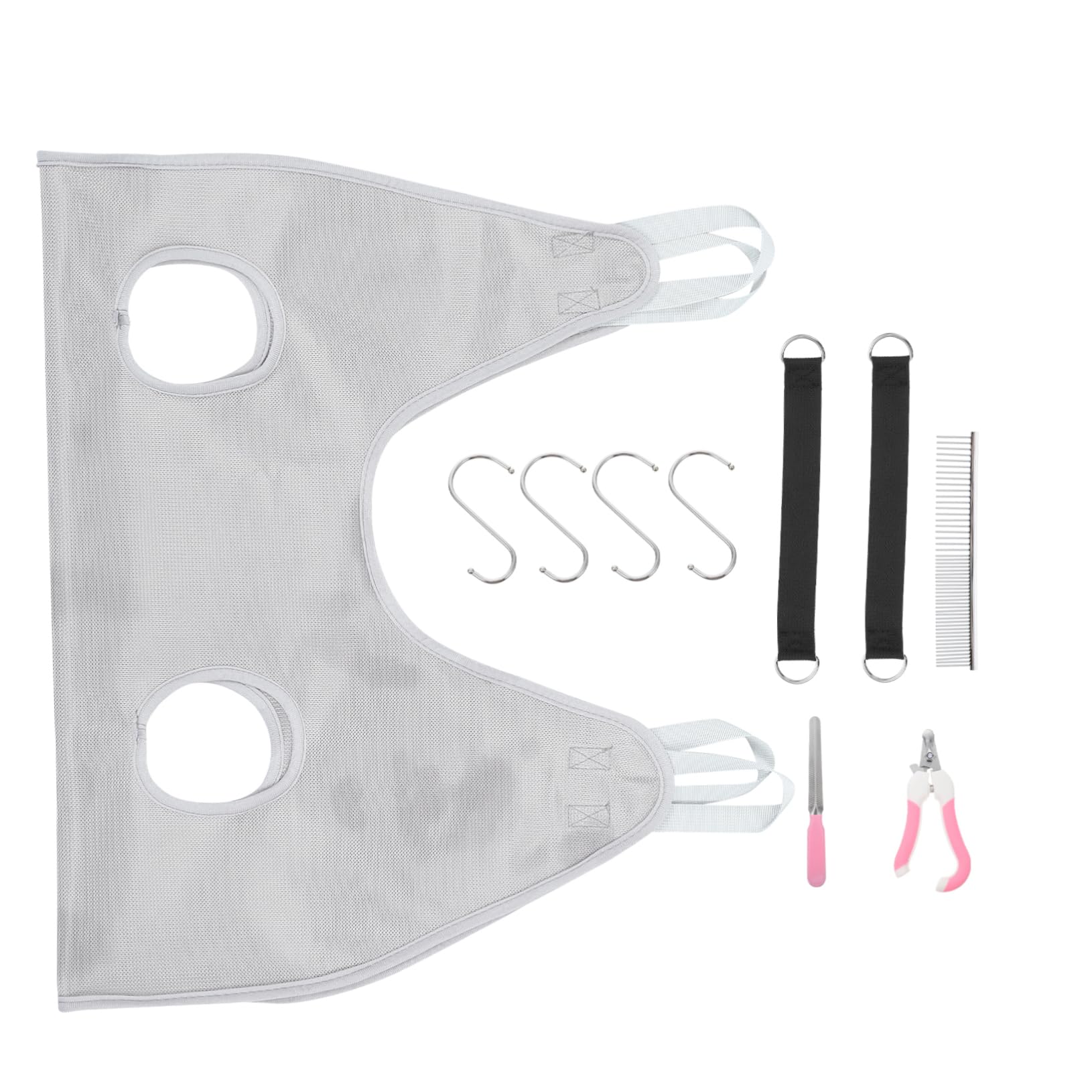 POPETPOP 1 Set Pet Grooming Hammock Convenient Dog Nail Cutter Cat Grooming Hammock Material Design for Pets