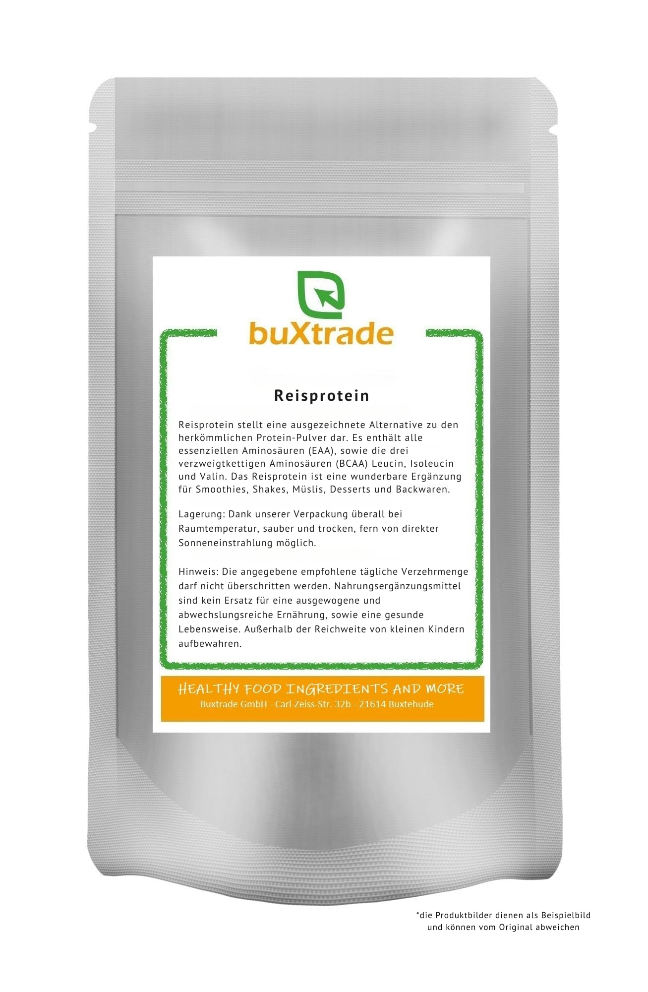 5x 1 kg Reisprotein | Reisprotein Pulver | Eiweiß | Eiweiss | Protein | Buxtrade