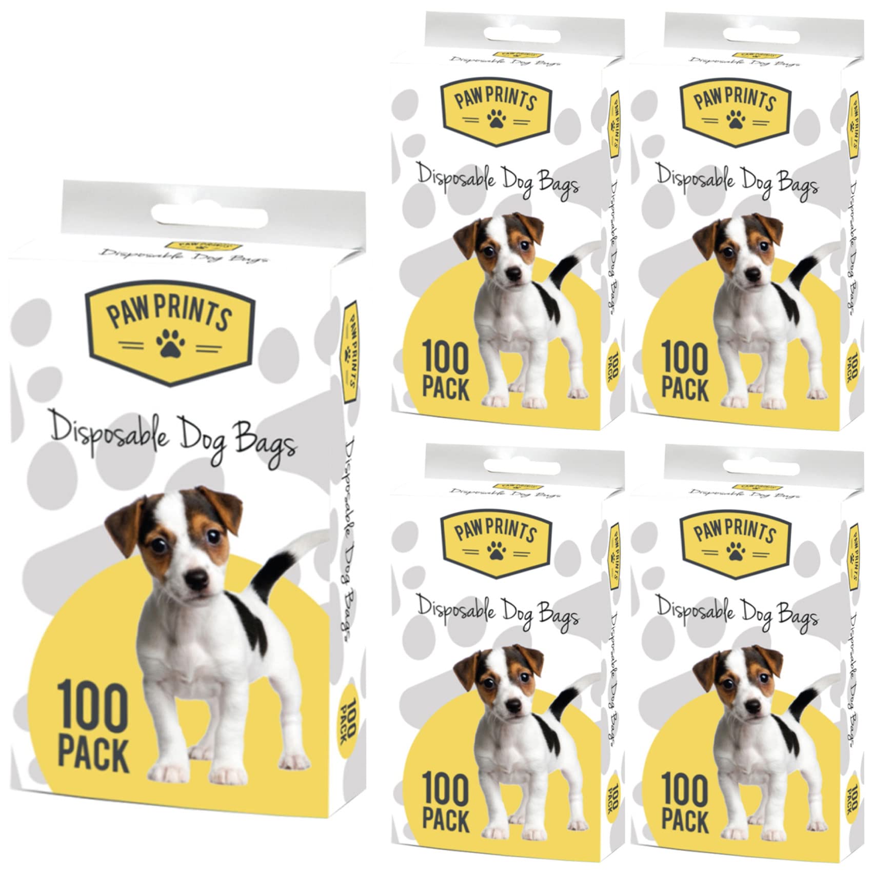NTI 10 To 2000 x KINGFISHER DOGGY WASTE BAGS | HEAVY DUTY | Dog | Cat | Puppy | Disposable | POO | Poop | Dispose | Walk | Indoor | Outdoor UK FREE P&P (5 X Packs (500 WASTE BAGS)) (BBDOG-KF)