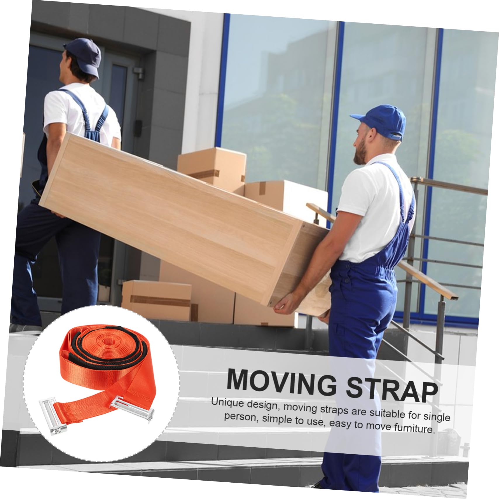 2 pezzi Cinghie Antiscivolo per Sollevamento per Trasporto Elettrodomestici e Design Pratico per Singolo Materiale Resistente e Duraturo per Letti e