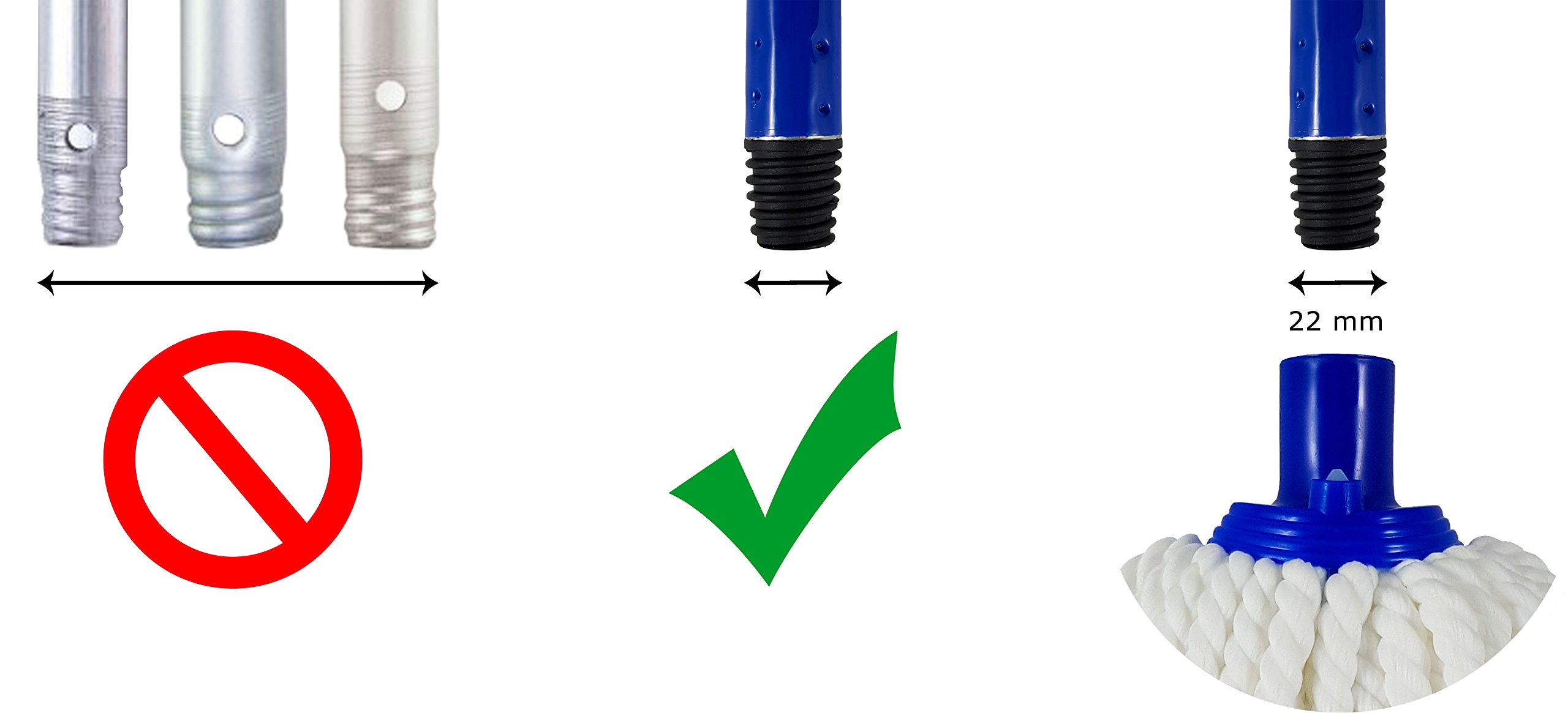 Fregona de Microfibras Super Net Cali. 250 Gramos. 1 unidad.