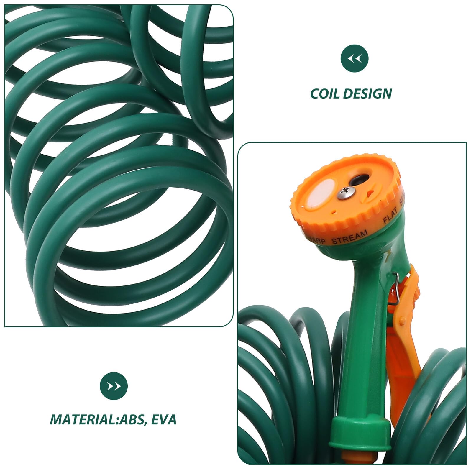 SOIMISS Selbstaufrollender Gartenschlauch Flexibel Dehnbar Knickfrei Langlebig für Bewässerung Autowäsche Gartenpflege Vielseitig Einsetzbar Praktische Handhabung Zufällige Farbe