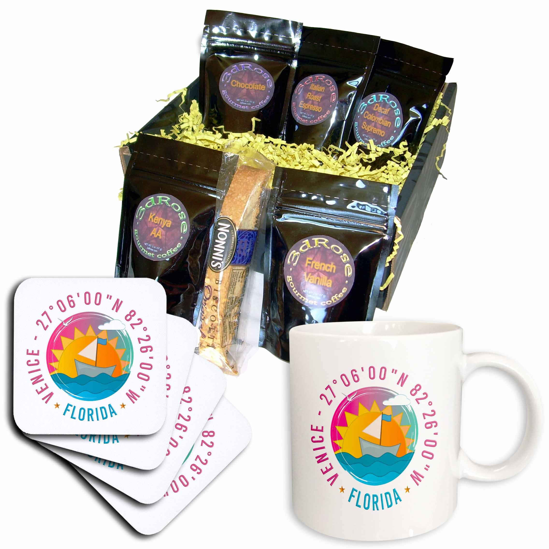 3dRoseVenice, Sarasota County, Florida Beaches Family Travel... - Coffee Gift Baskets (cgb-370158-1)