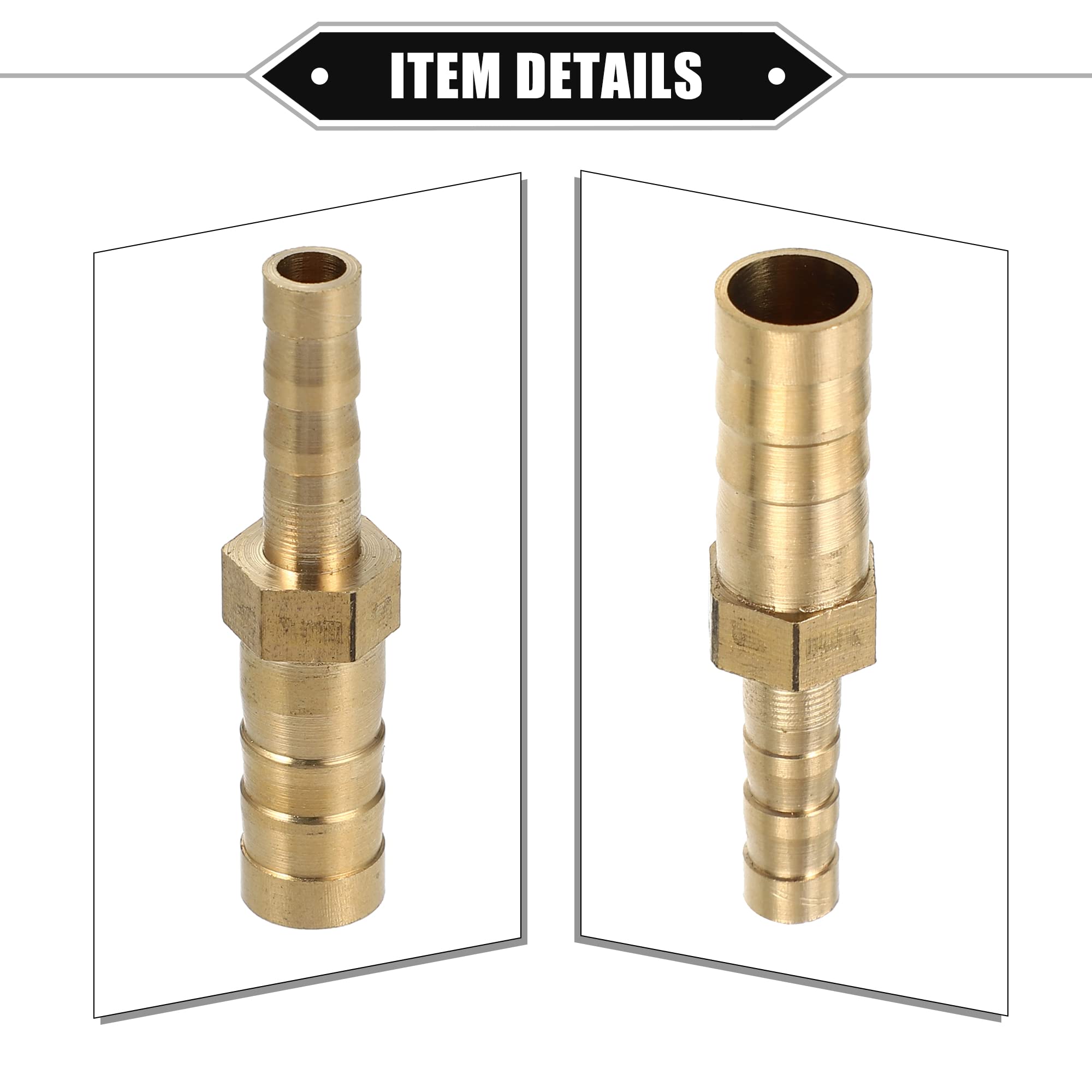 Motore Tubo Raccordo Collega, 12mm-8mm Universale per carburanti Aria CAqua