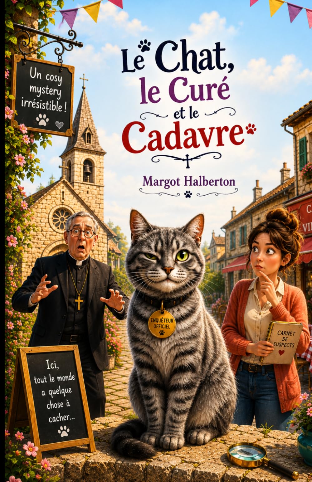 Le Chat, Le Curé et Le Cadavre: Un cosy mystery plein de mystère, d’humour et de secrets.