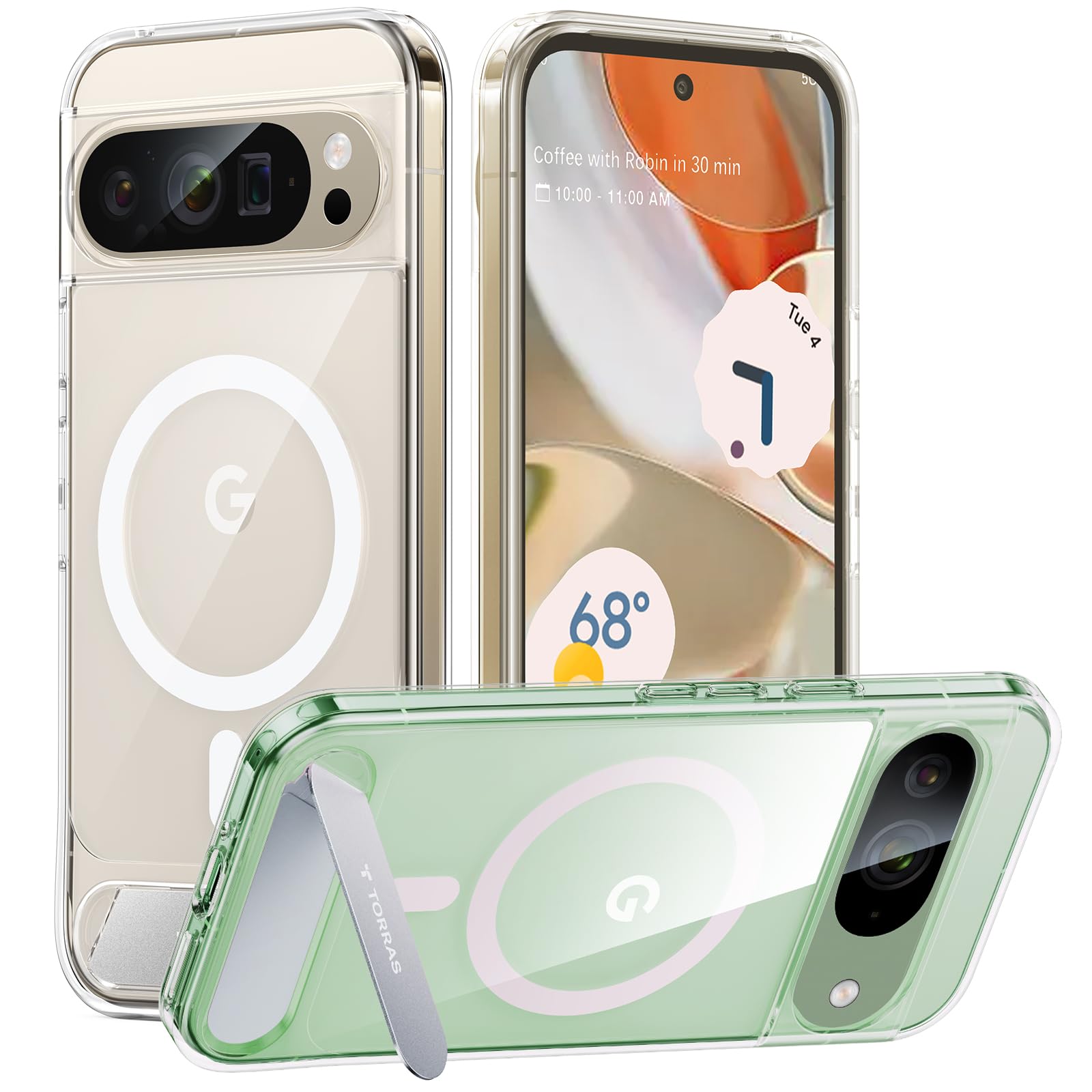 Amazon.com: TORRAS Magnetic & Stand for Google Pixel 9 Pro Case