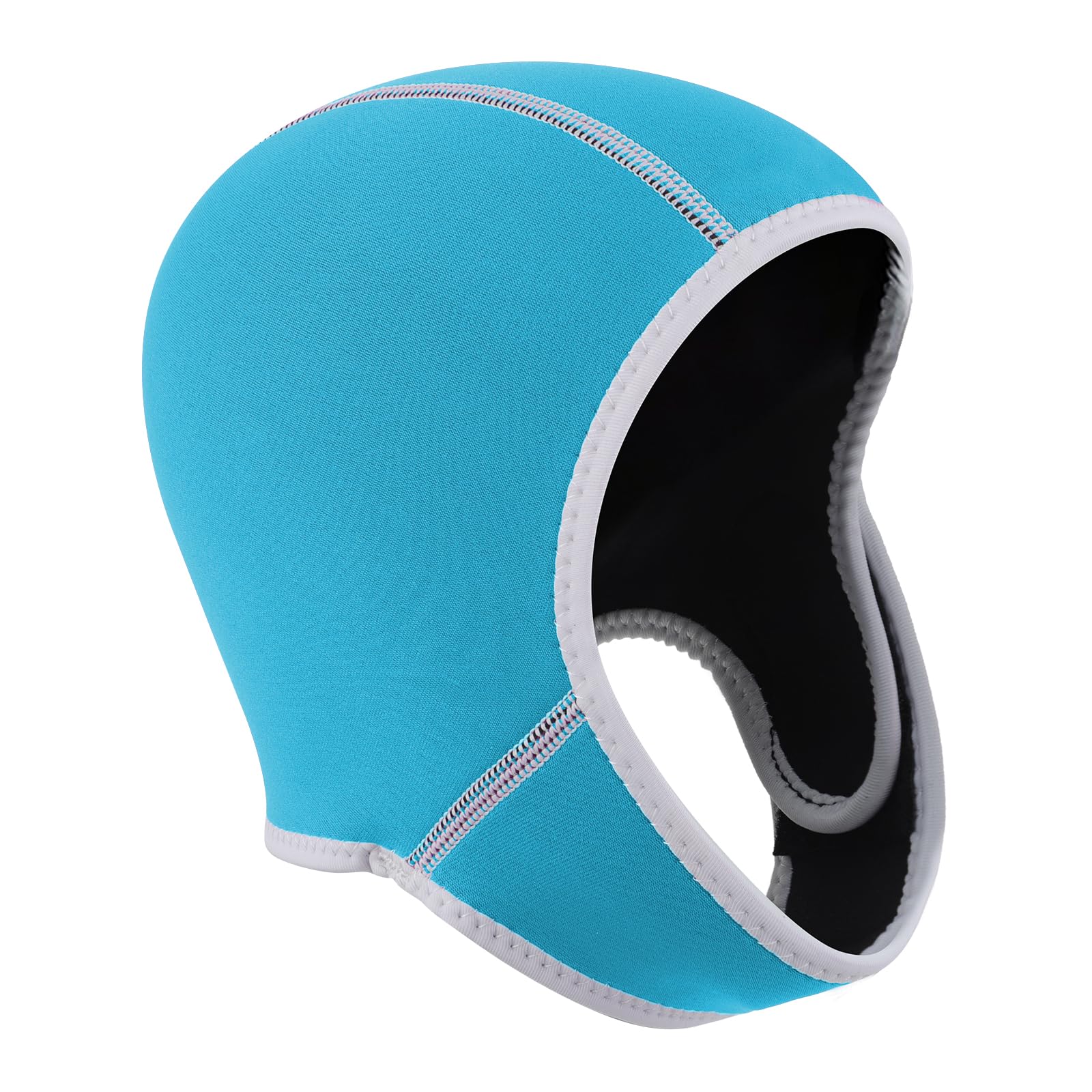 Neoprene Diving Hood with Chin Strap, 2MM Thermal Wetsuit Hood Cap Swim Caps Dive Cap Surf Cap Stretchable Diving Cap Surfing Hood for Water Sports, Swimming Kayaking Snorkeling Sailing Canoeing