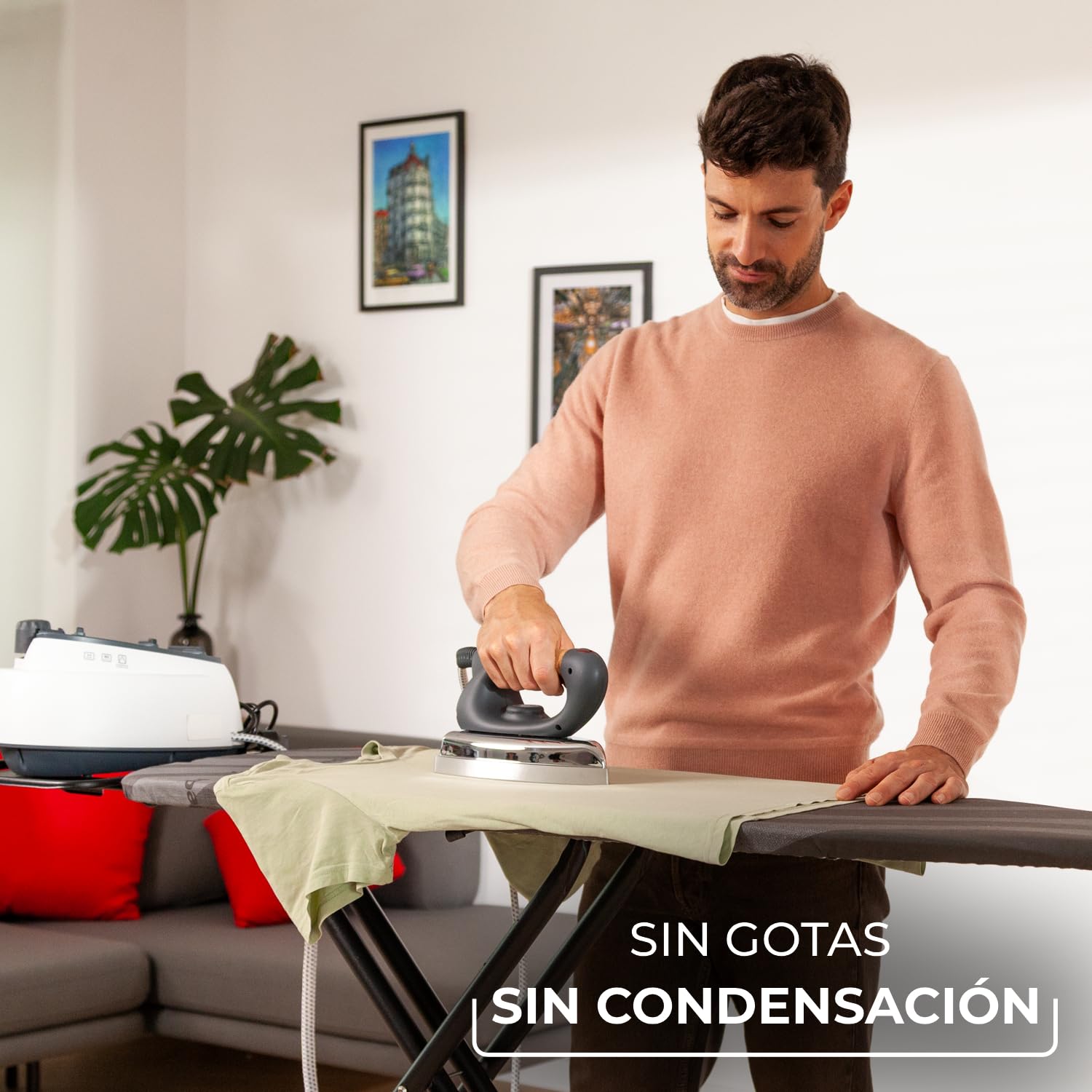 Vileda Tabla de Planchar Total Reflect Ultimate, Planchado Extra rápido, Extra Robusta, Superficie de Planchado Amplia, Altura Ajustable, Reposa Plancha XXL, Fácil de Plegar y de Guardar