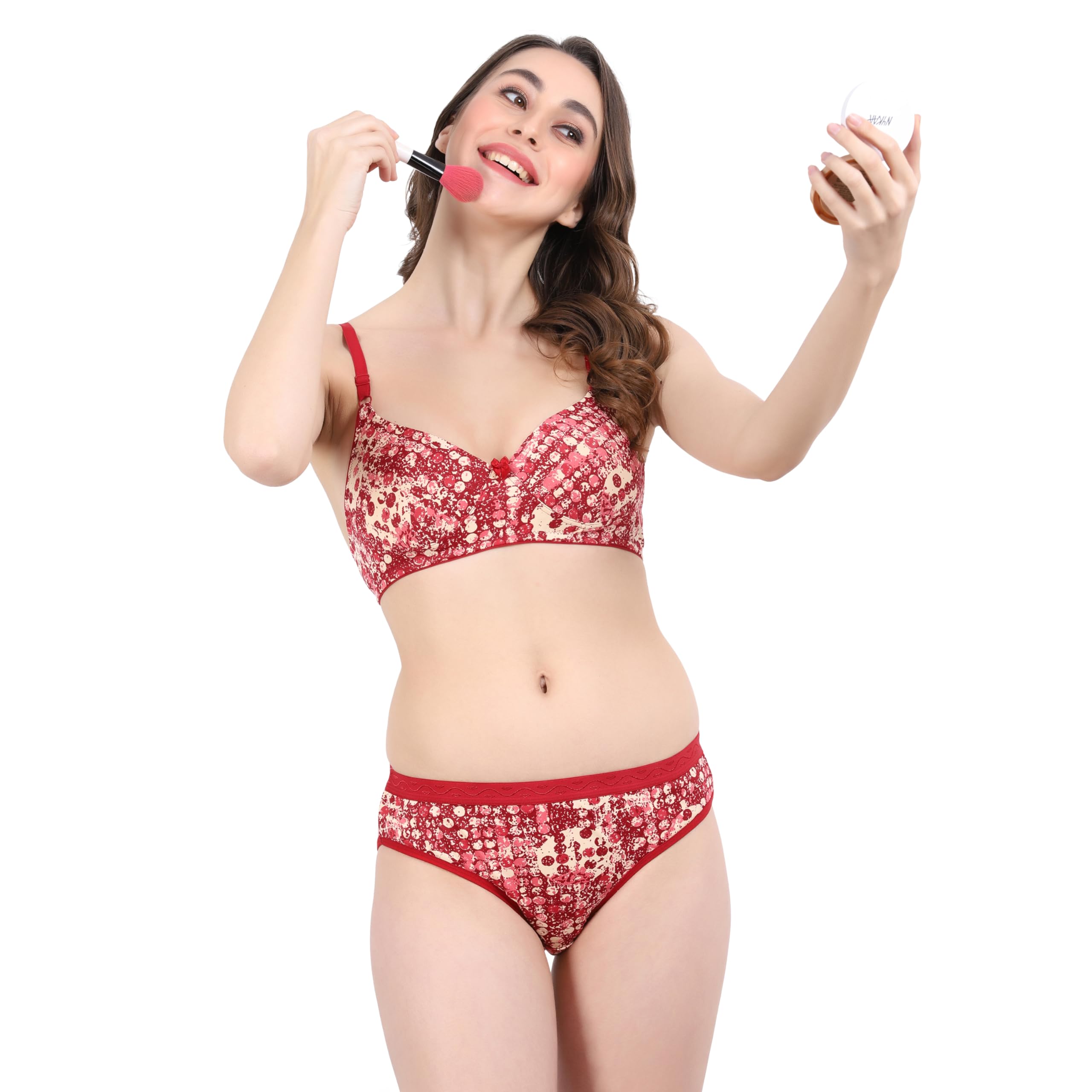 Women s Premium Lightly Padded Bra Panty Set-picture-22