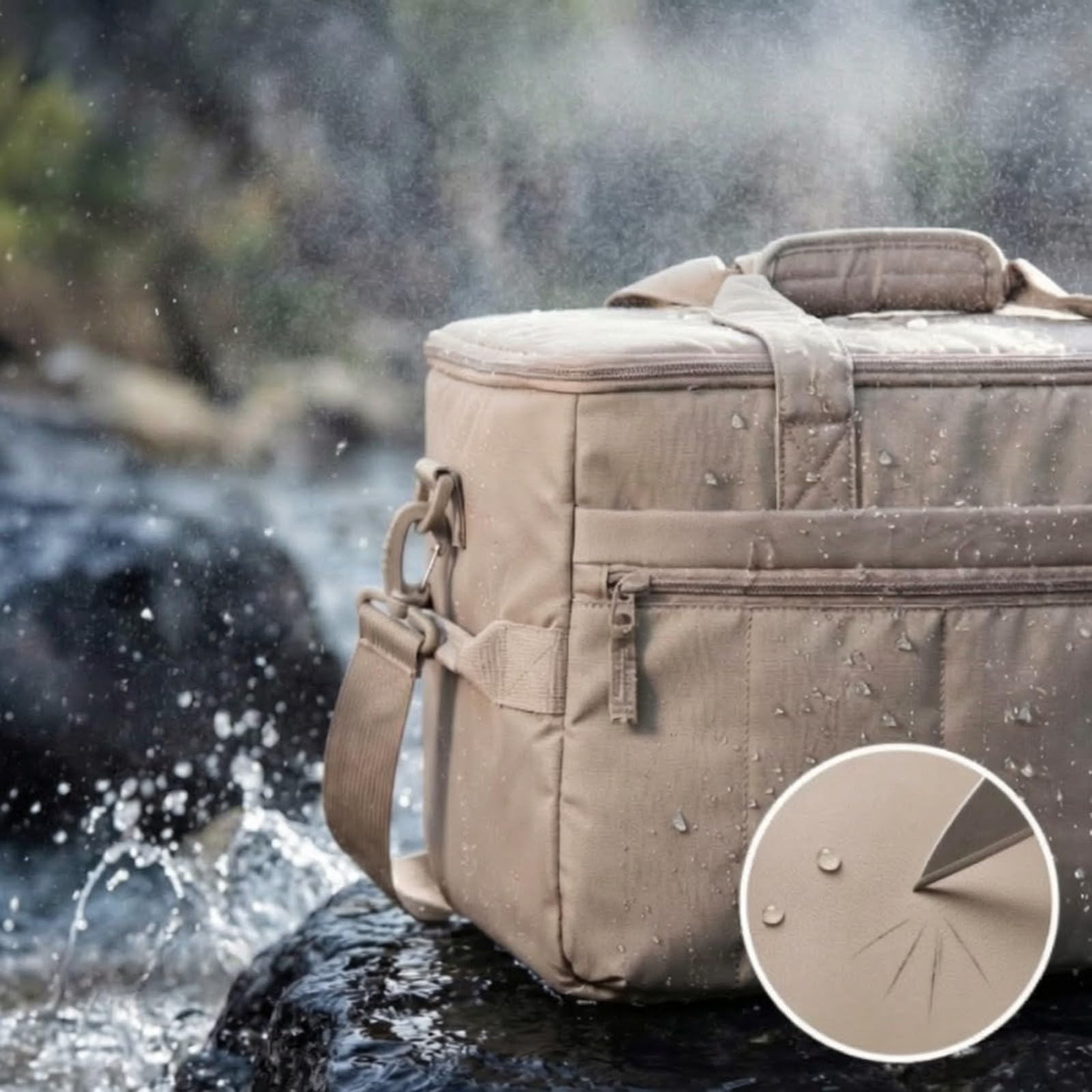 B Baosity Bolsa Térmica Acolchada 32 litros Aislada Bolsa Térmica con Correa Hombro Ajustable para Picnics