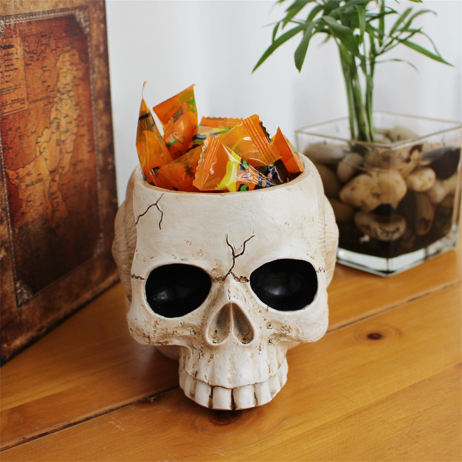 スカル型 プランター ／ 植木鉢