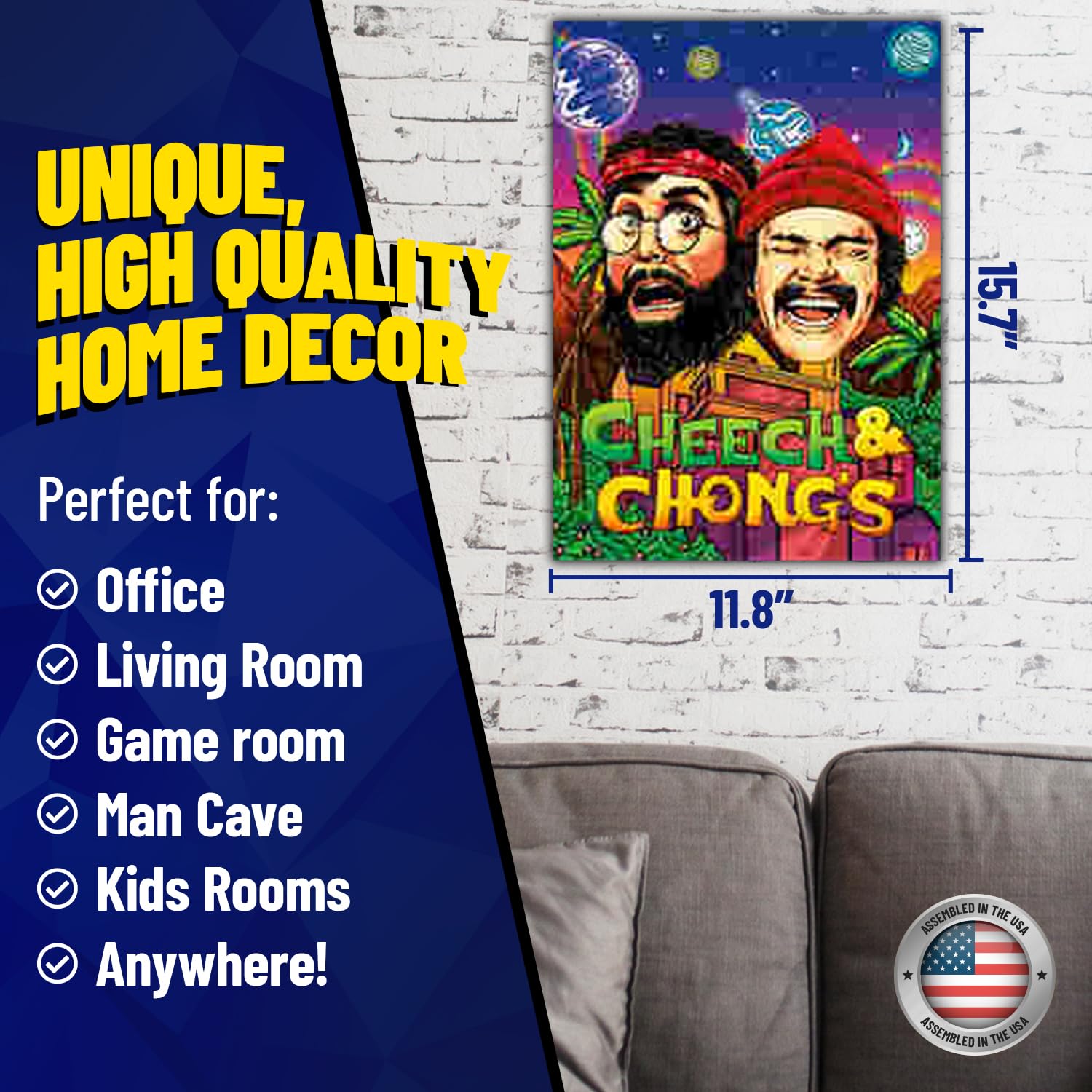 Amazon.com: Cheech and Chong 3D Poster Wall Art Decor Print