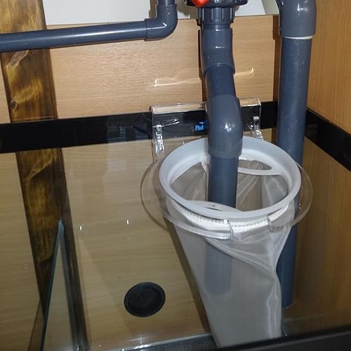 4 Pack 180μm Aquarium Filter Bags Aquarium Filter Bag Mesh Bags Drawstring Media Bag for Aquarium Purigen Packets for Aquarium Filter 7.5 * 3.6" Extra Fine Filter Impurities