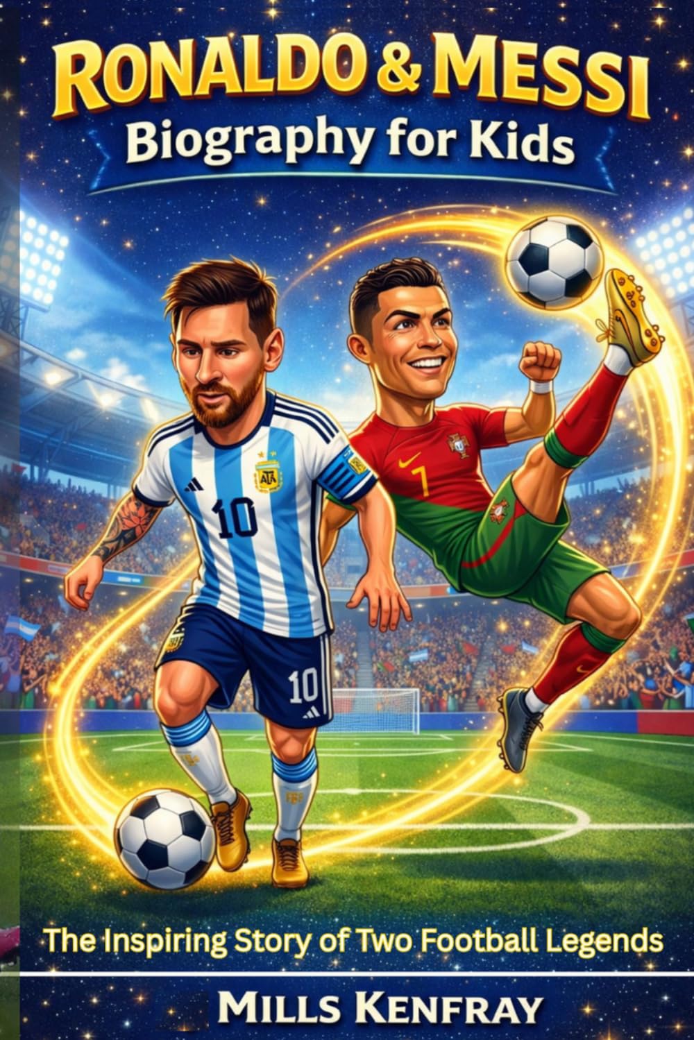 Ronaldo & Messi Biography for Kids: The Inspiring Story of Two Football Legends