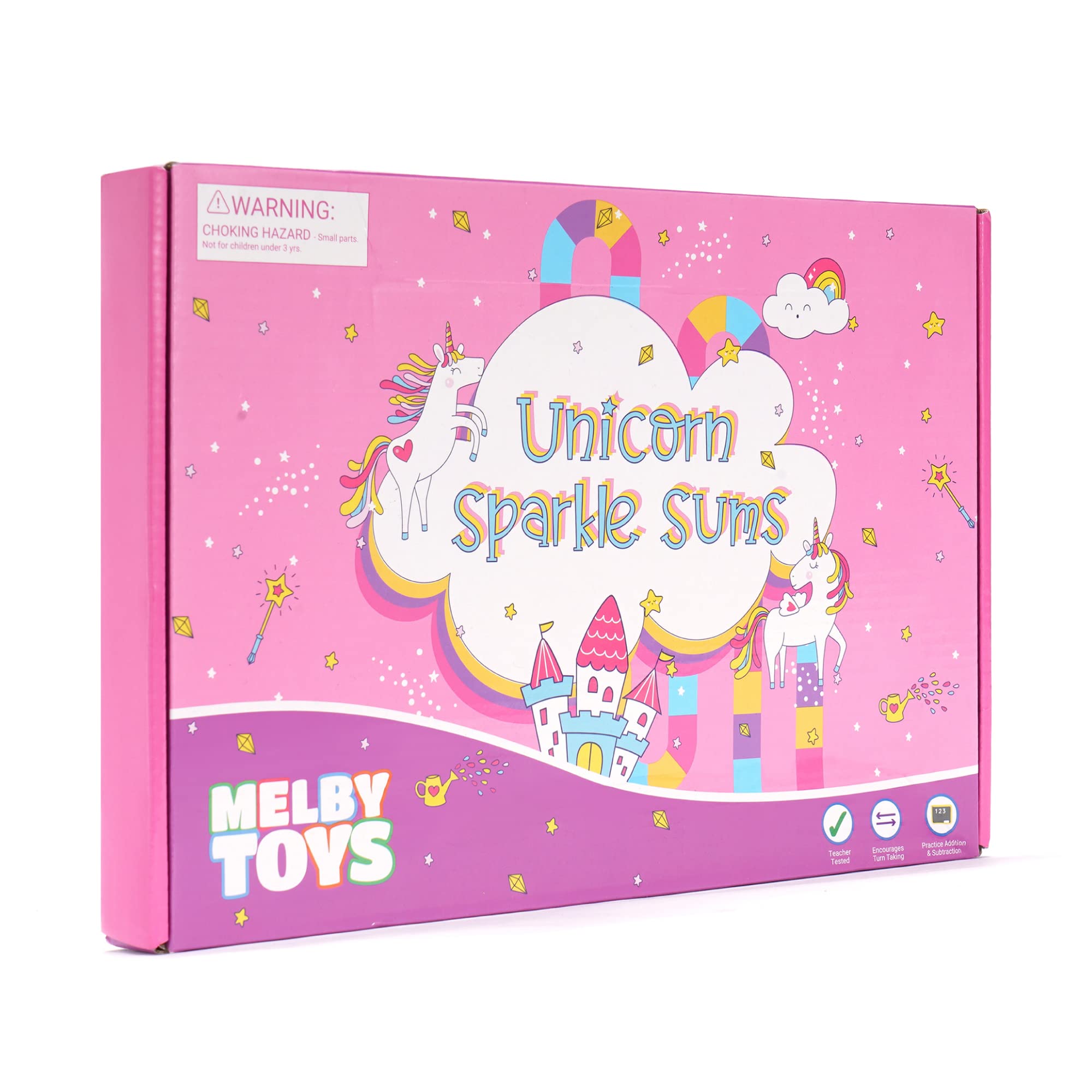 Unicorn Sparkle Sums I Kindergarten Math Games for Kids Ages 4-8 I Math Manipulatives 1st Grade I Addition and Subtraction Games