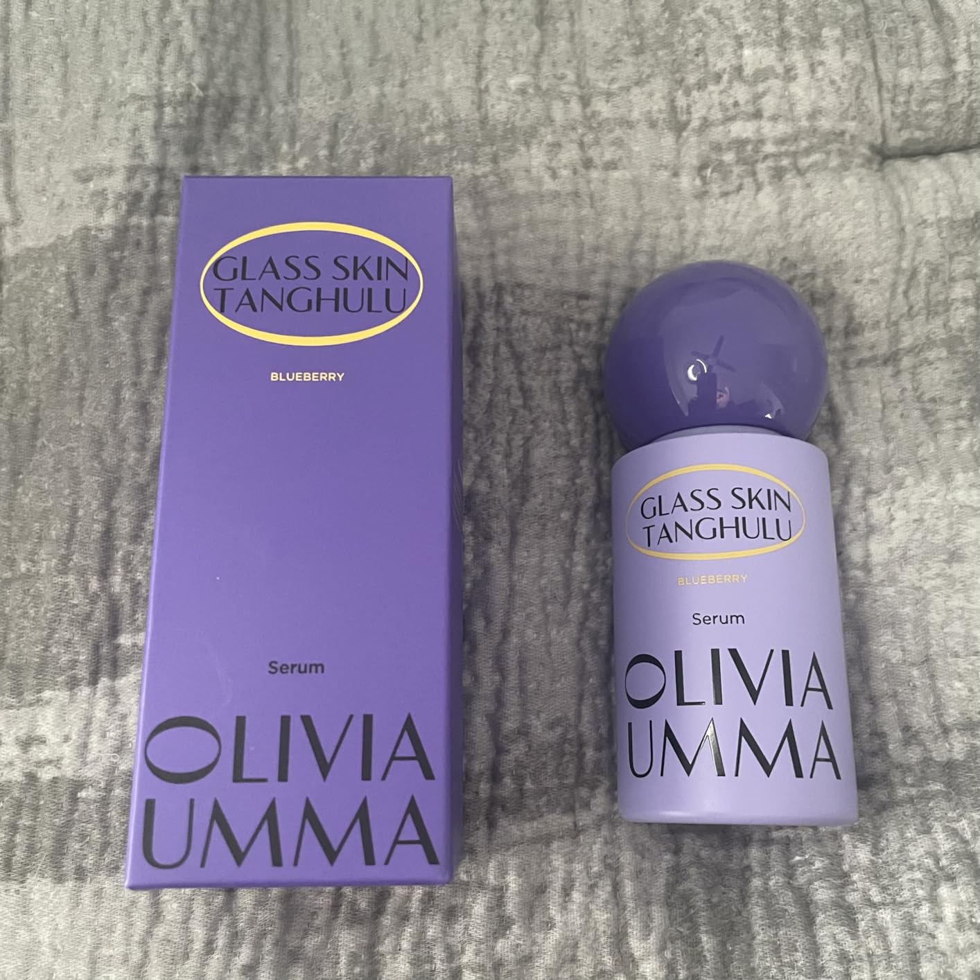 OLIVIAUMMA Olivia Umma Glass Skin Tanghulu Blueberry Serum – Anti Aging Korean Face Serum with Niacinamide & Vitamin C, B, A, E – Brightening & Hydrating Korean Skin Care for Face – 40ml
