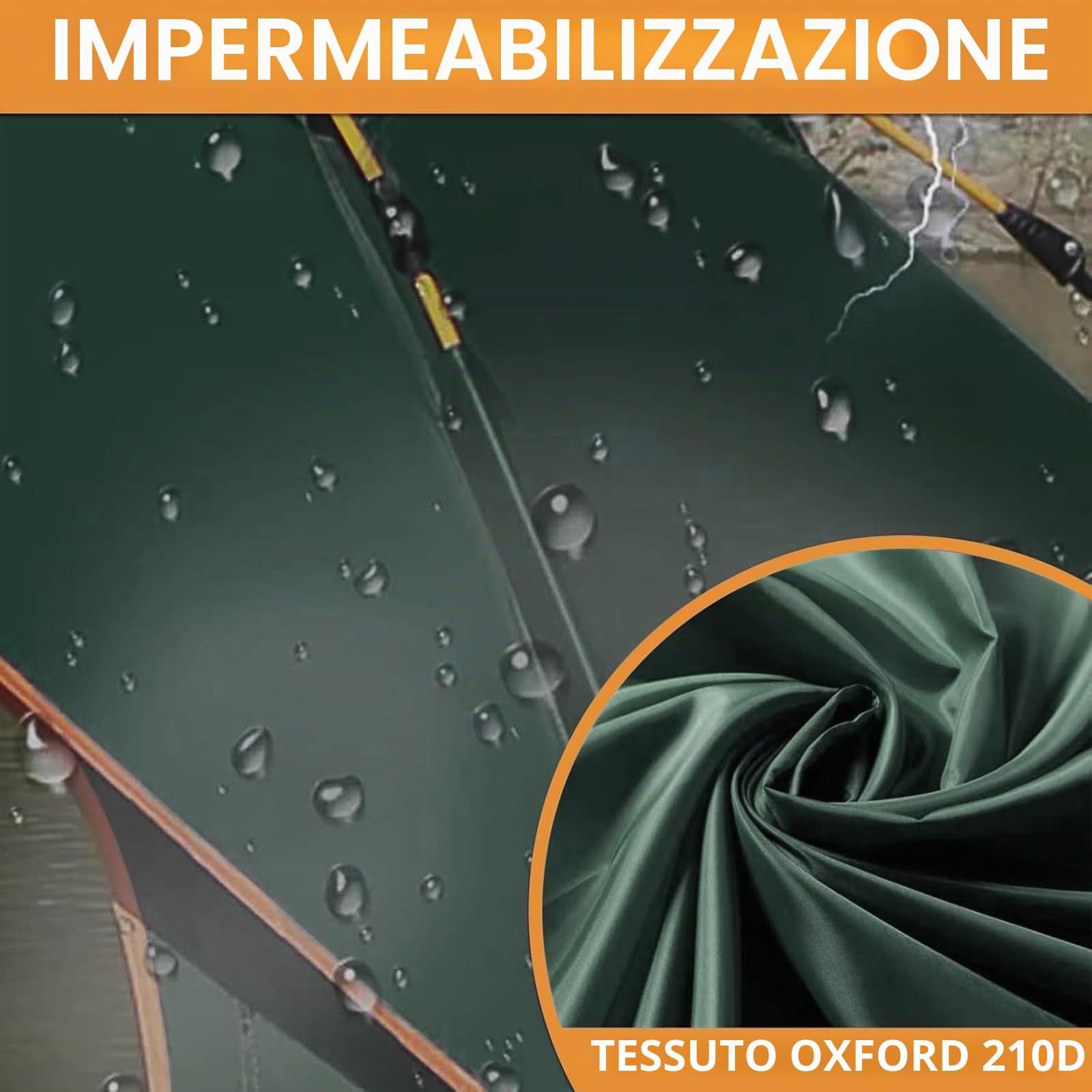 Tenda da campeggio, istantanea automatica pop-up per 2-3 persone, doppio strato di vento e tenda impermeabile, adatta per escursioni e viaggi in famiglia