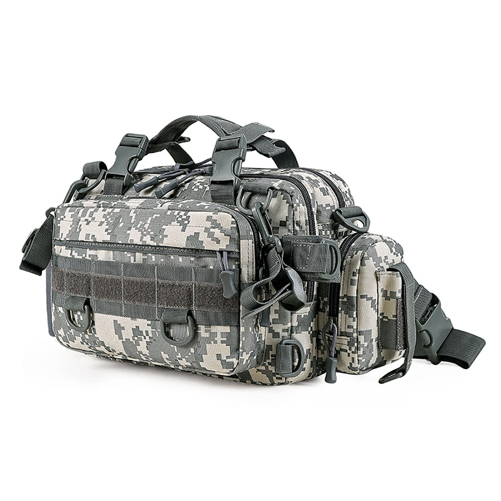 Przenośna torba wędkarska, wielofunkcyjna wodoodporna torba na sprzęt wędkarski o dużej pojemności, na zewnątrz Fly Carp Sea Fishing Accessoris Storage Pack (Color : Colour4, Size : 28 * 10 * 20cm)