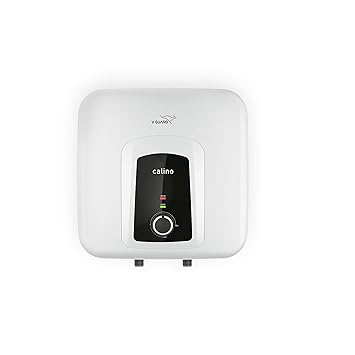 V-Guard Calino 15L Storage 5 Star Water Heater, 100% ABS Body with IPX4; Free PAN India Installation and Free Inlet Outlet Connection Pipes; White