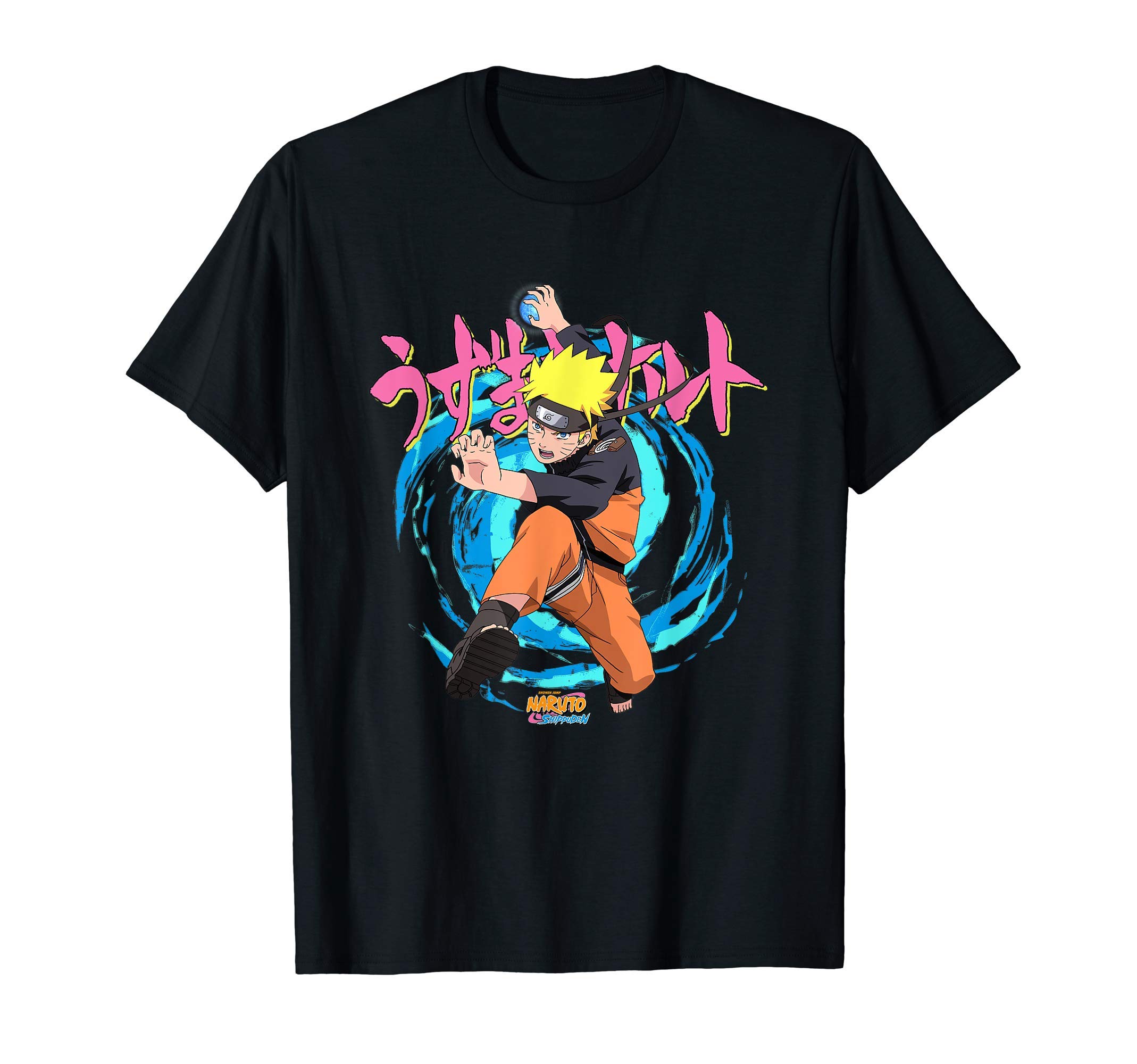 Naruto Shippuden Rasengan Jutsu Swirls Anime T-ShirtOEKO-TEX STANDARD 100