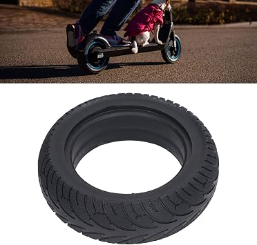 Electric Scooter Tires, 10x3.0 Scooter Tire 10 Inch PU Electric Scooter Solid Tire 2.9in Tire Width for Meadows, Uneven Roads and Flooded Roads