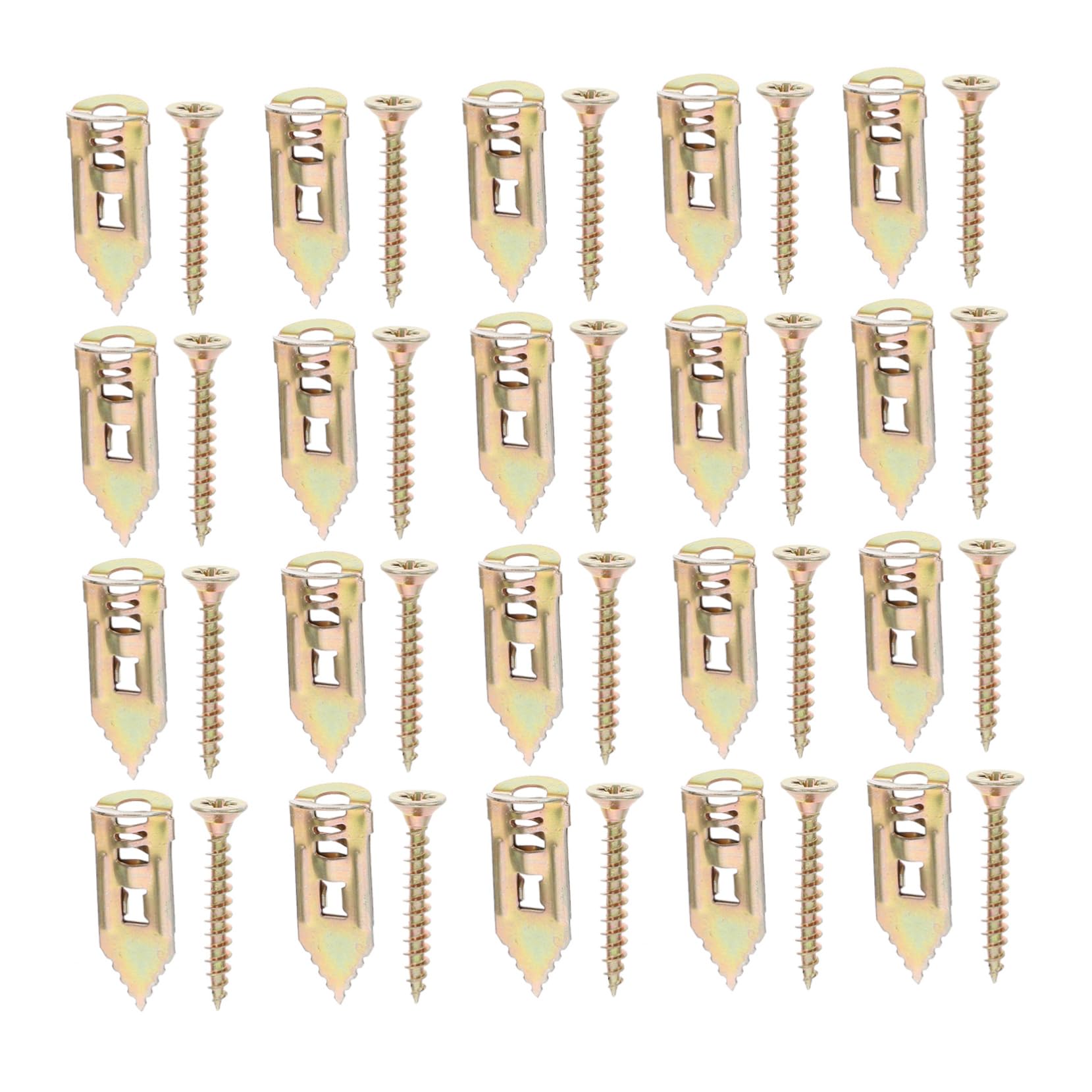 Cabilock 1Set Percussion Type Drywall Anchors and Self Drilling Screws Heavy Duty Wall Anchors for Ceiling and Wall Installation for Home Projects