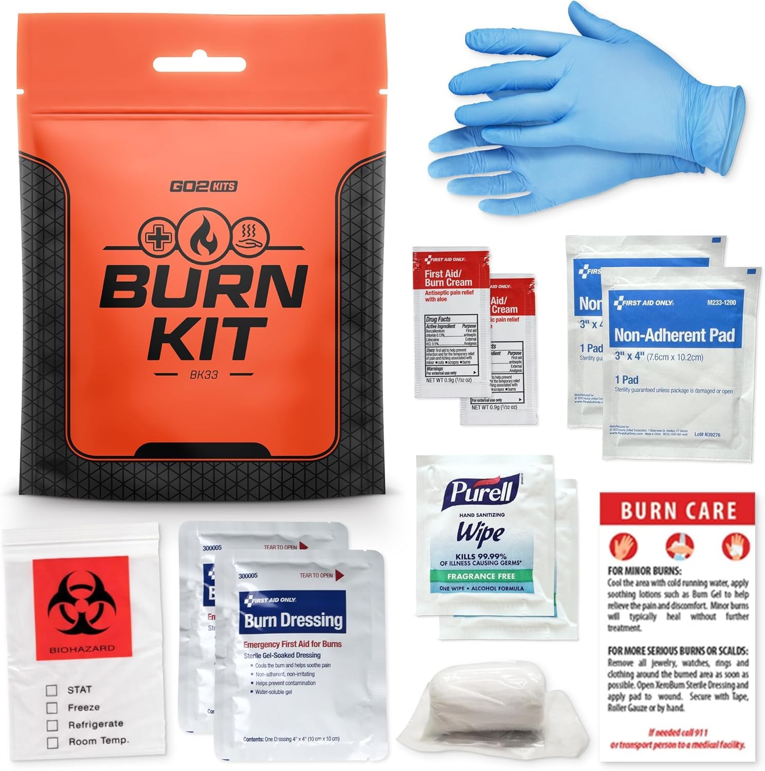 Amazon.com: Go2Kits Advanced Burn Kit, Comprehensive Burn First