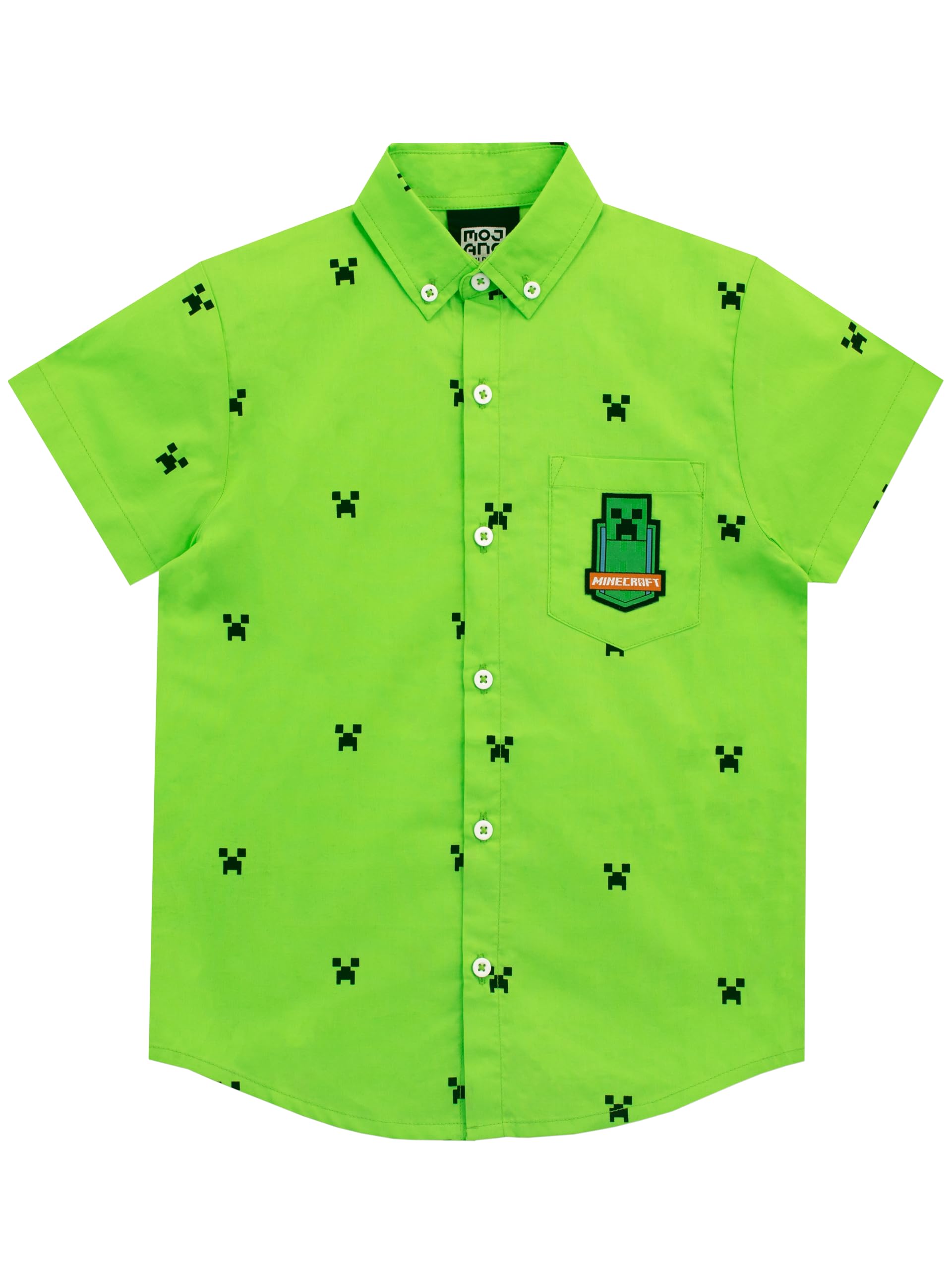 Minecraft Boys Green Creeper Shirt Age 13 To 14 Years