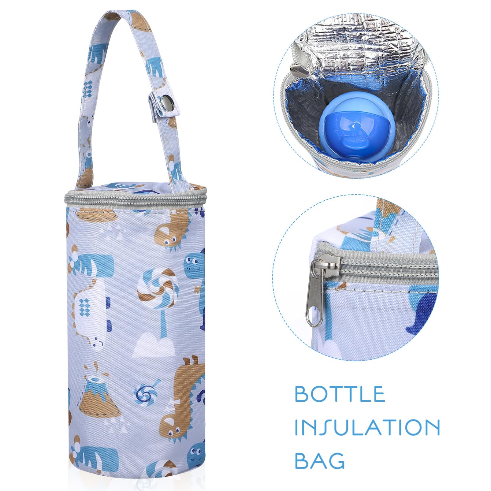 STOBOK Bolsas De Almacenamiento para Biberones 3 Juegos Aislantes para Viajes A Prueba De Fugas Portátiles 2 Unidades X 3