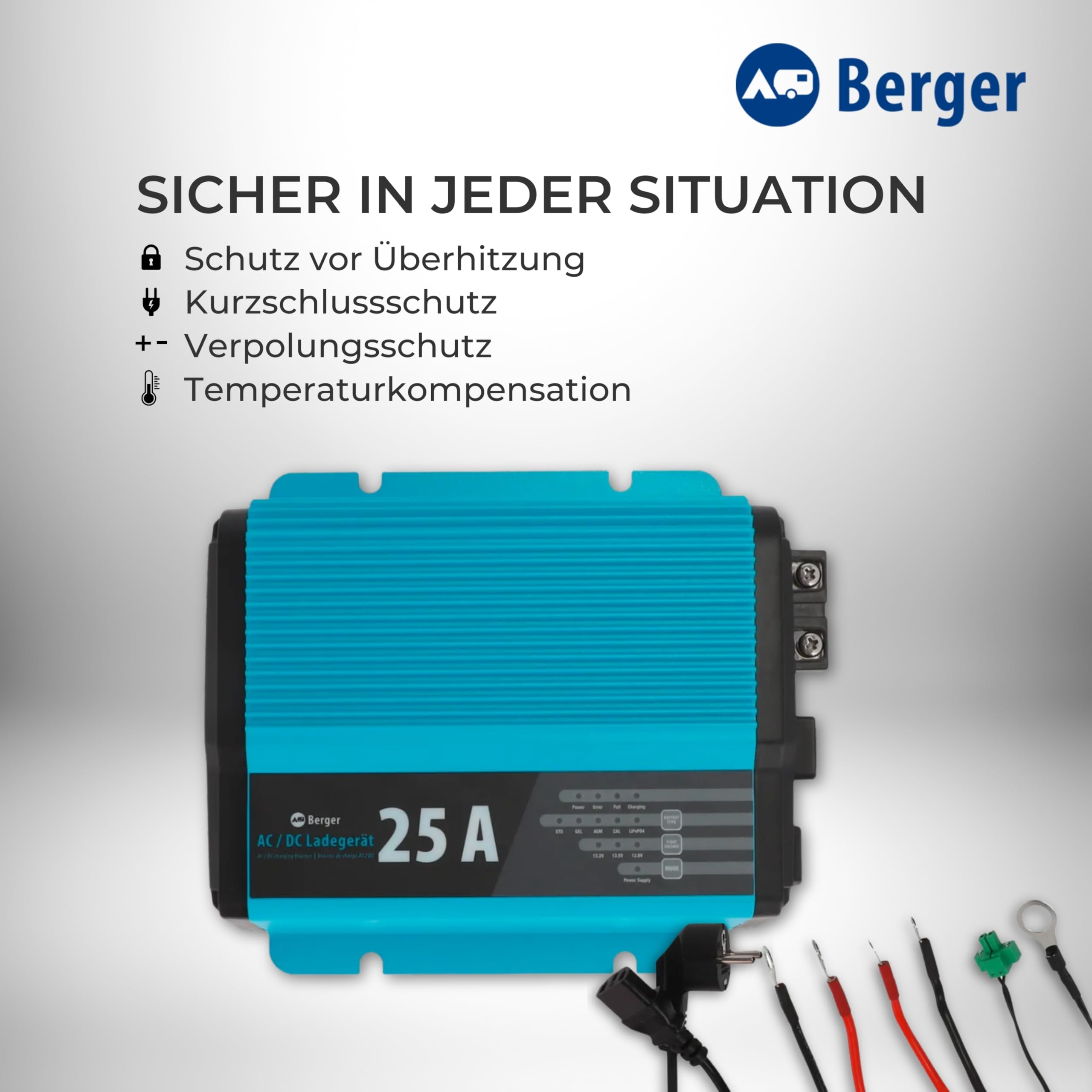 Wasserdichtes DCDC-Ladegerät 12V 25A MPPT LiFePO4 Blei-Säure Mit Anderson – DC Zu DC Batterieladegerät