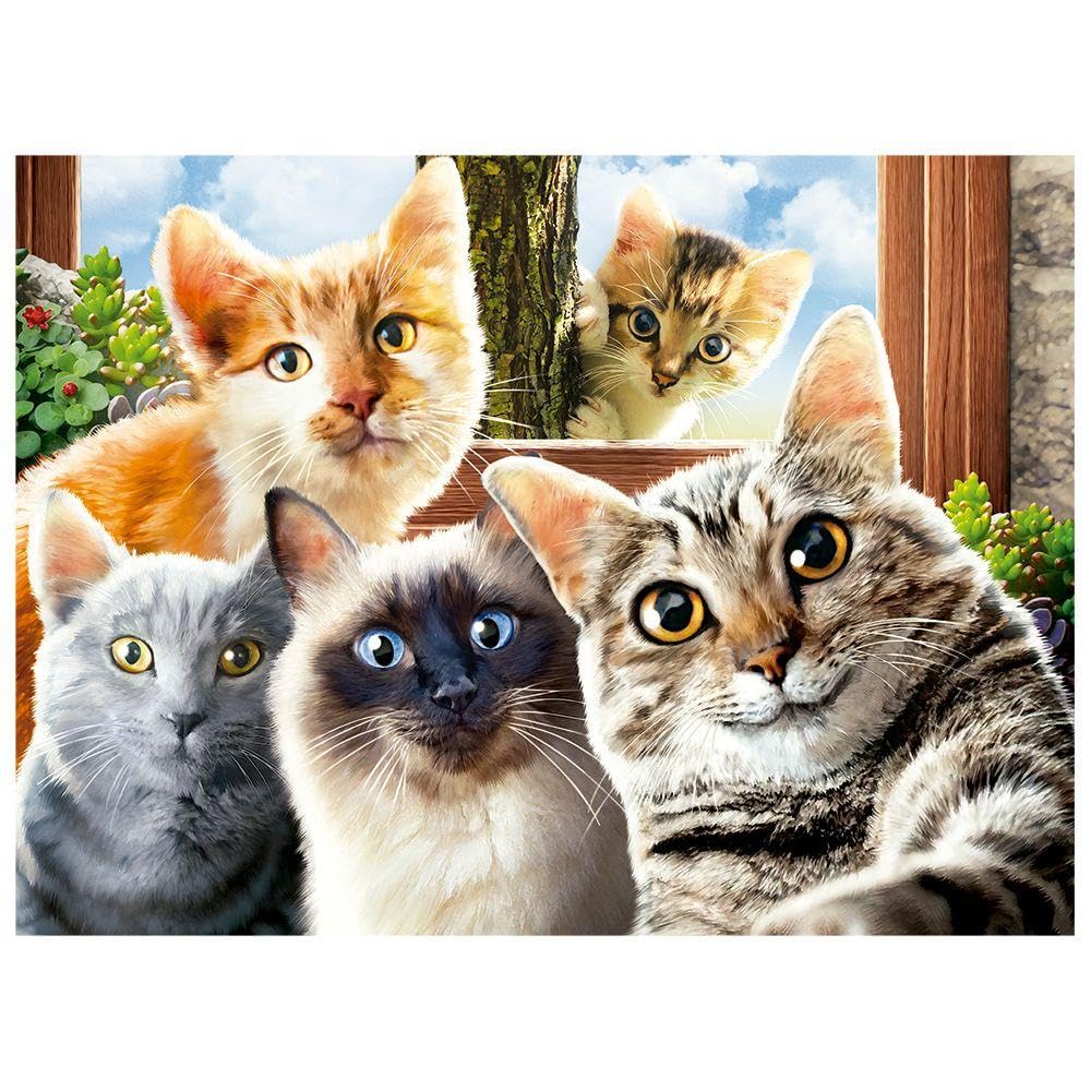 Quebra-cabeça 500 Peças Selfie Cats - Grow | Amazon.com.br