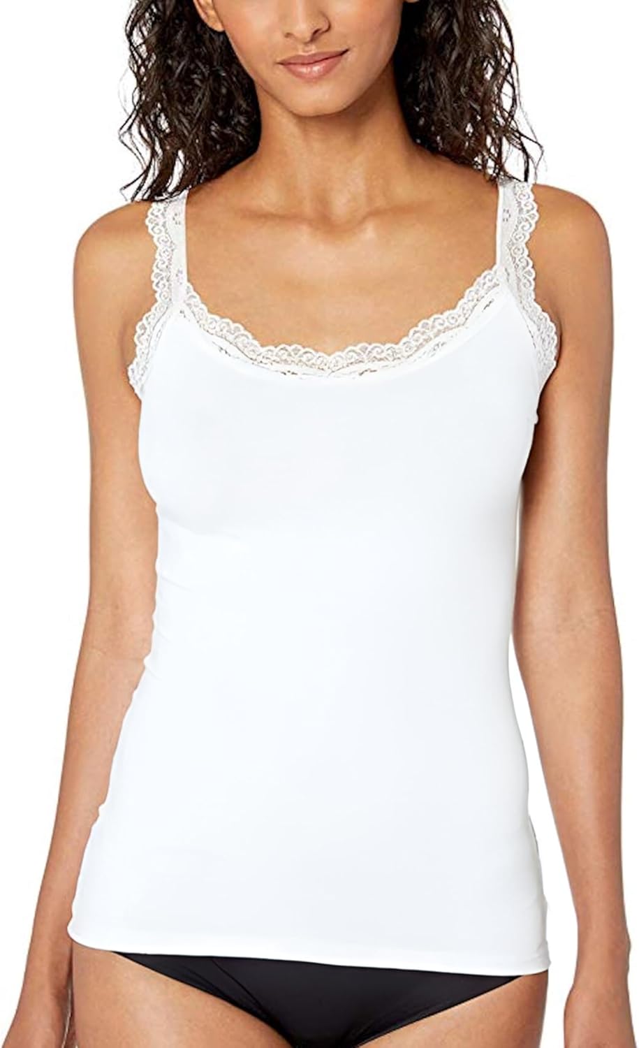 トップス Andmary Shirring ribbon camisole white ANDMARY】Shirring ribbon camisole