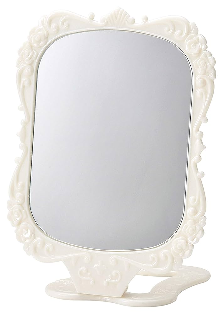 ゴージャス　ホワイトが装飾的フレームのスタンドミラー ゴージャス ホワイトが装飾的フレームのスタンドミラー 楽天市場
