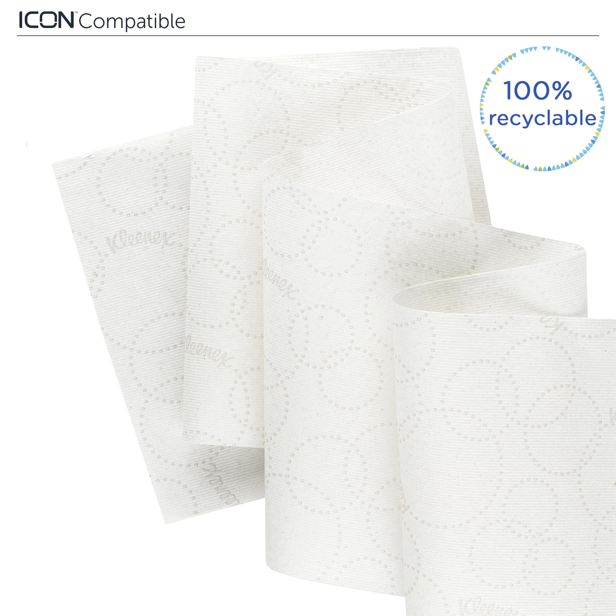 Kleenex Toallas de papel Slimroll 6648 – Toallas de papel E-roll, 6 rollos de papel blanco de 135 m (810 m)