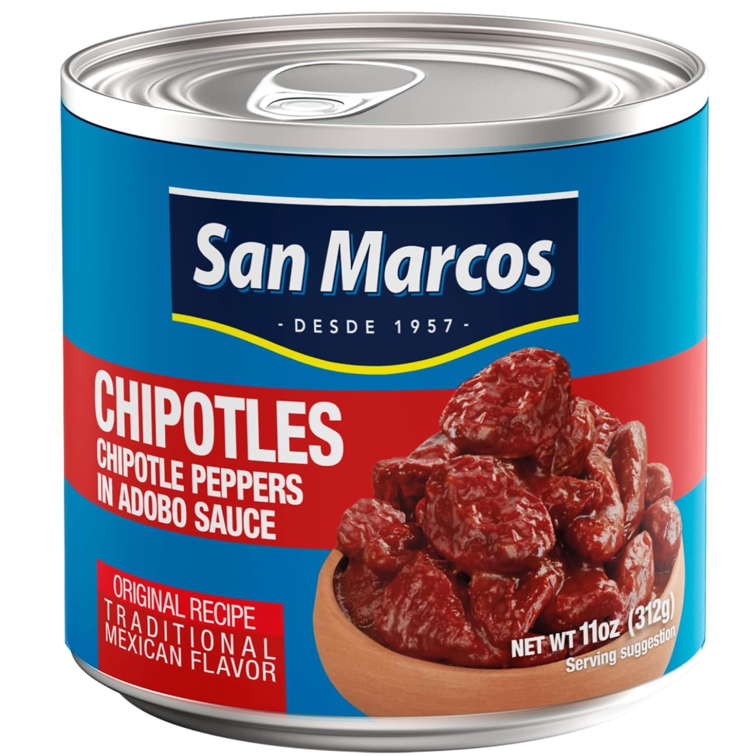 San Marcos Chipotle Peppers Adobo Sauce (11Oz )