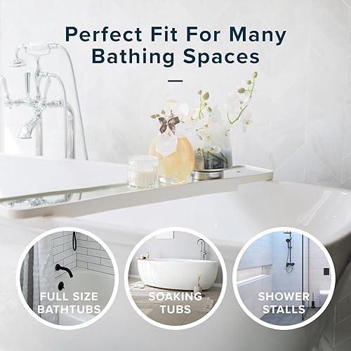 Miniatura 4 de SlipX Solutions Alfombrilla de seguridad de goma duradera de 22 x 14 pulgadas, siéntete seguro y seguro en tu baño o ducha, textura de superficie