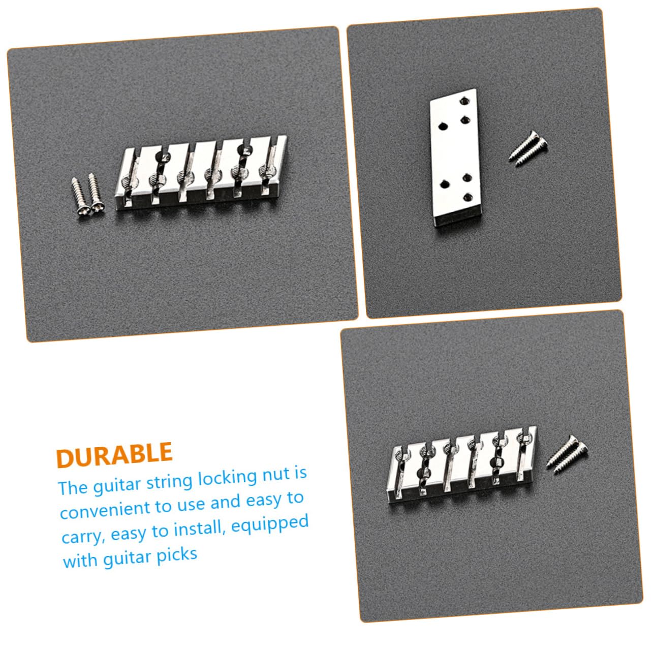Toyvian 5 szt. bezgłowy zamek sznurkowy, akcesoria do gitary elektrycznej, instrumentów muzycznych, gitar basowych, nakrętek zabezpieczających, gitar elektrycznych, strun, metalowy szpikulec