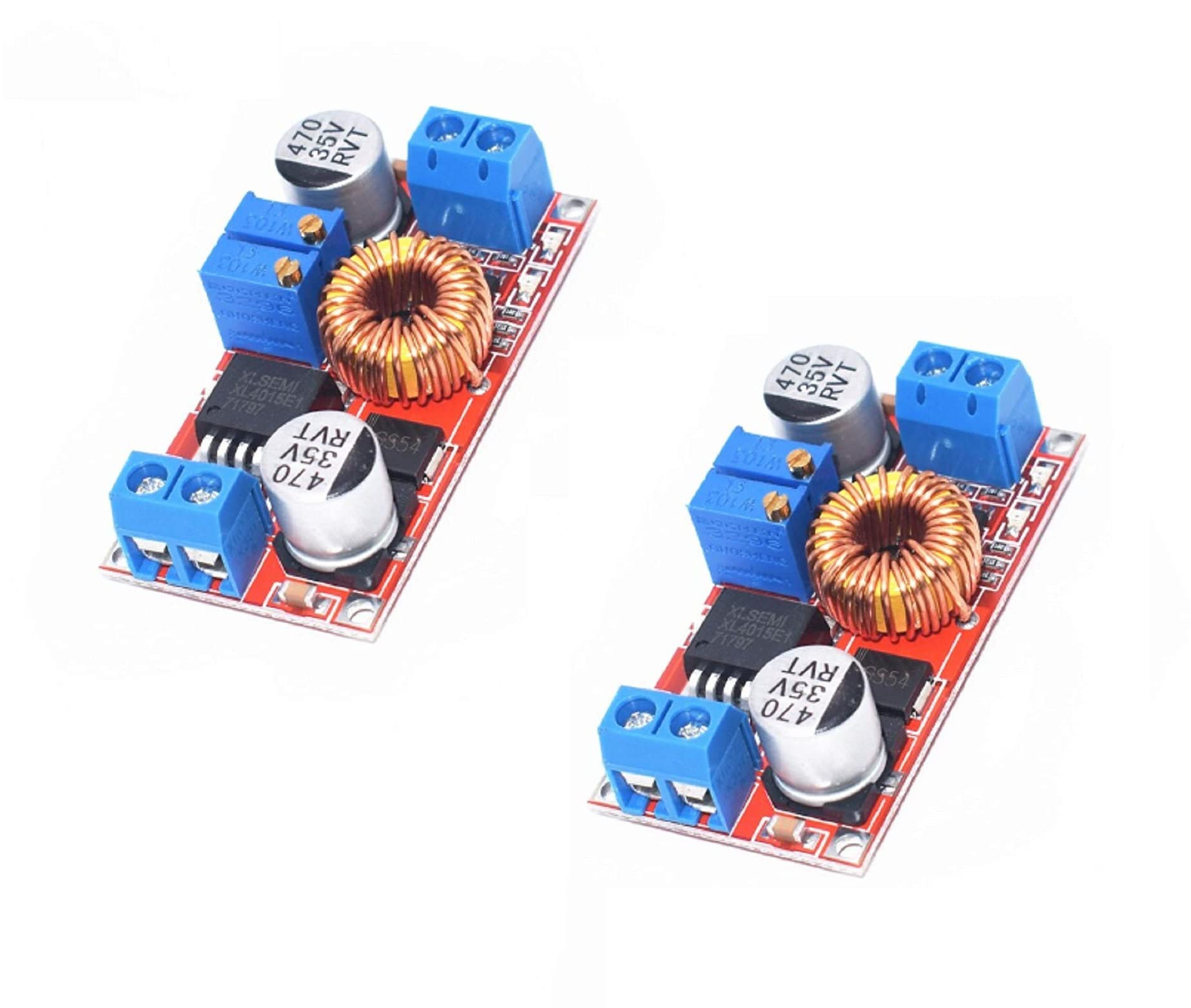 SS ROBOTICS XL4015 RED CC/CV Adjustable 5A DC to DC Buck Converter | Lithium Battery Step down Charging Board | Led Power Converter | Lithium Charger Step Down Module (Pack of 2) (B09D1FG5M9) Amazon Price History, Amazon Price Tracker