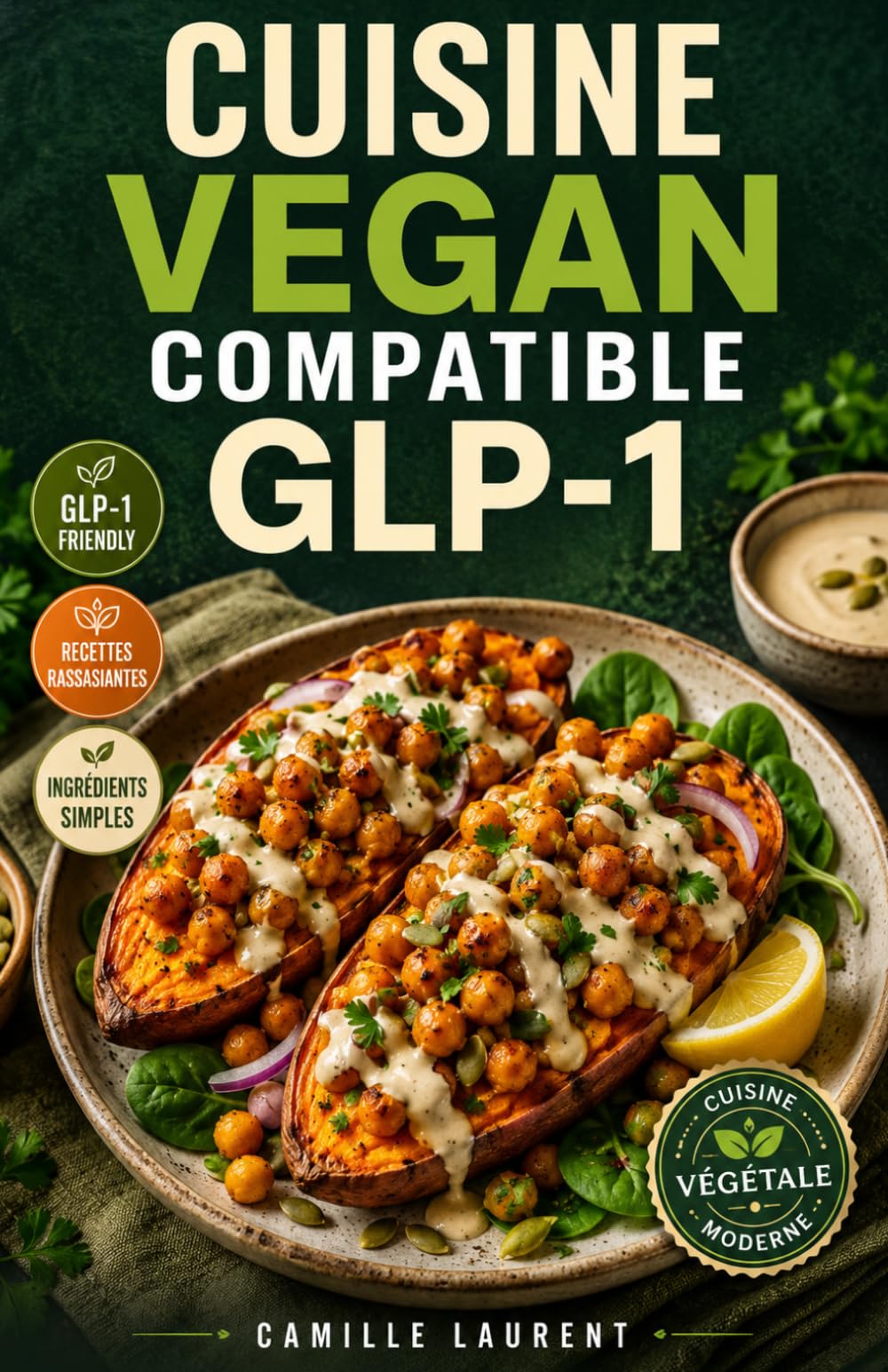 Cuisine Vegan Compatible GLP-1: 60 recettes riches en protéines végétales et en fibres pour petites portions équilibrées