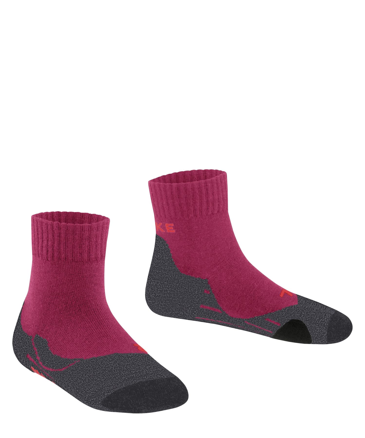 FALKE Unisex Kinder TK2 Short Wandersocken atmungsaktive schnelltrocknende klimaregulierende geruchshemmende Wolle Funktionsmaterial mittelstarke Polsterung kurz antiblasen Trekkingsocken 1 Paar